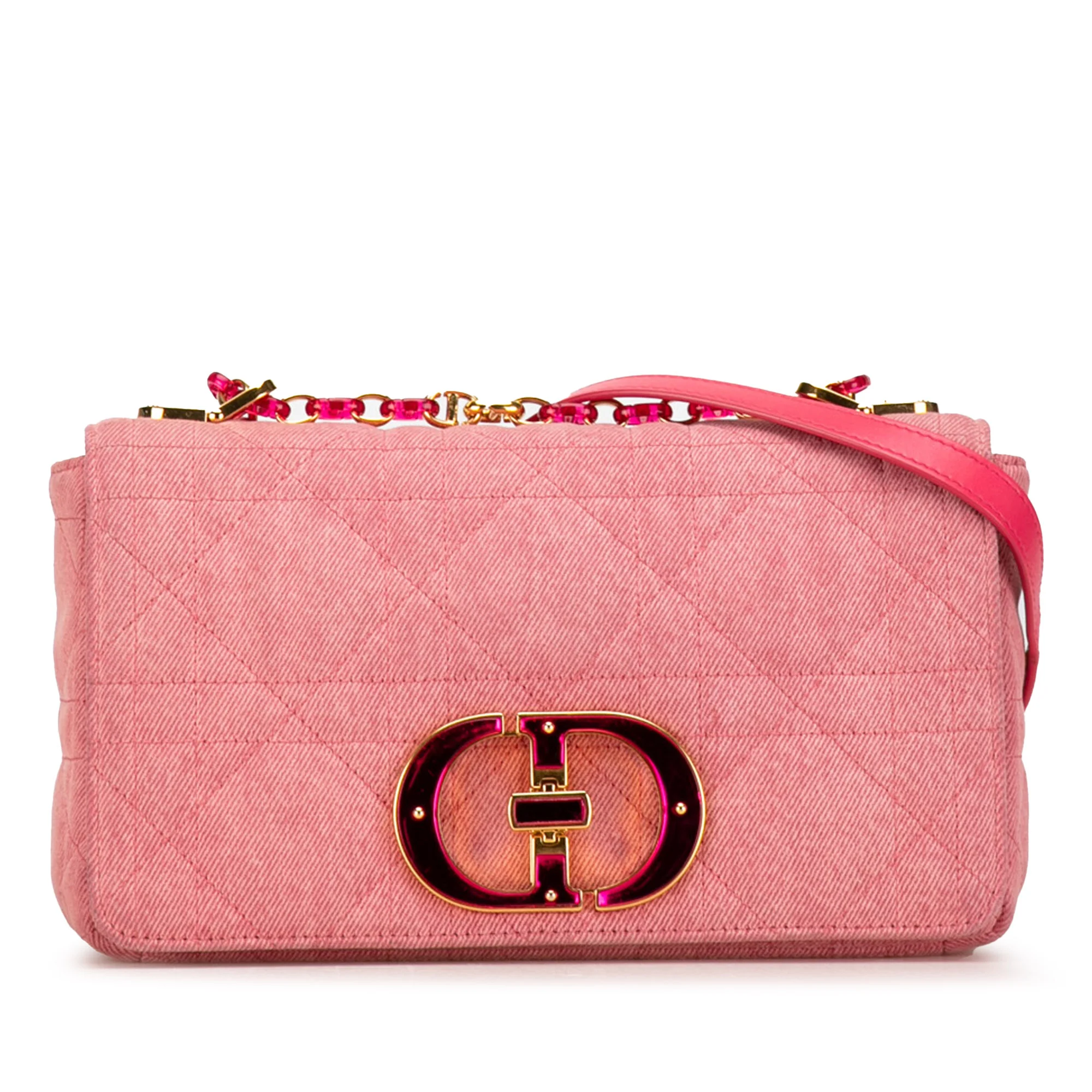 Caro Bag Macrocannage Quilt Denim Medium