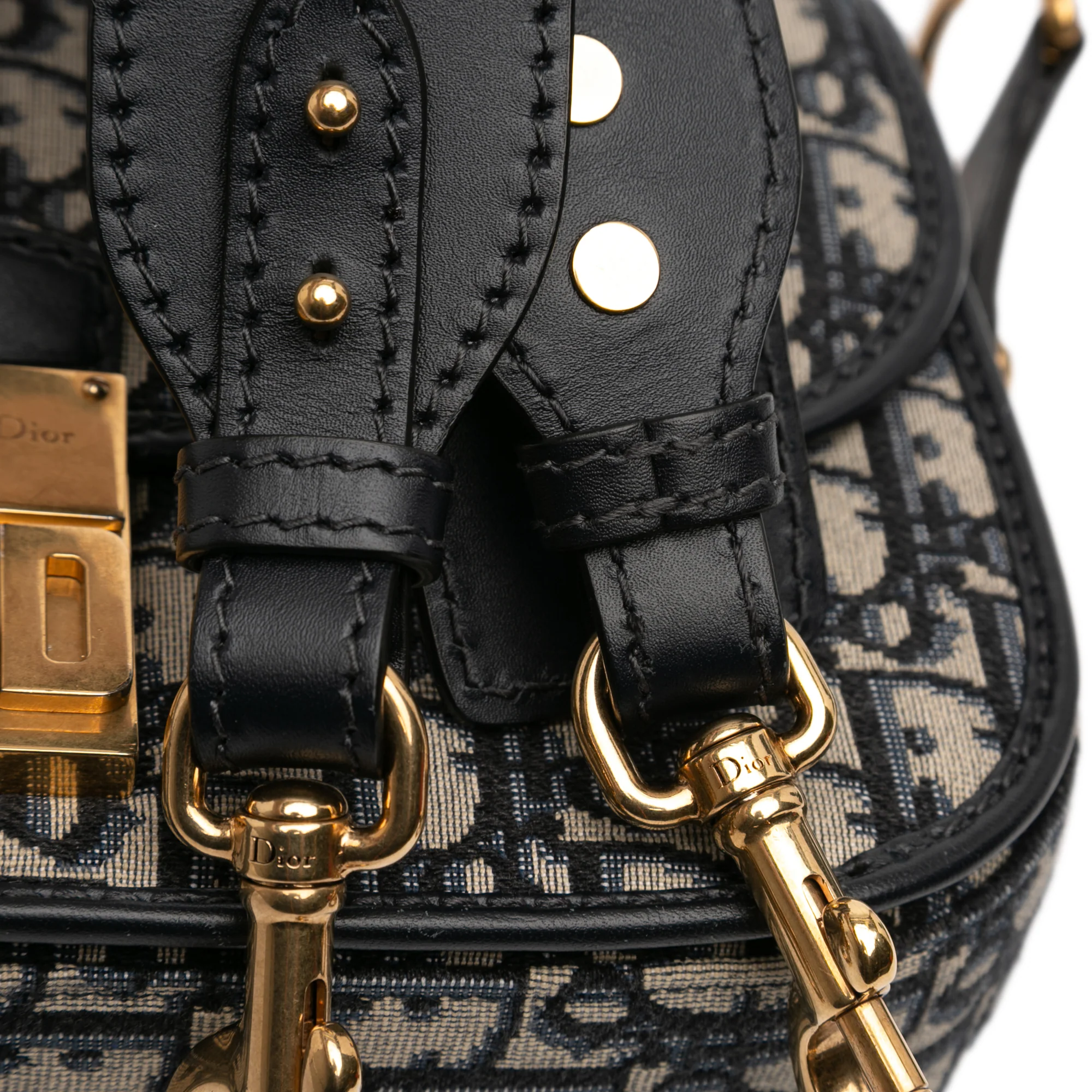 Front Lock Flap Bag Oblique Canvas Medium - Image 8