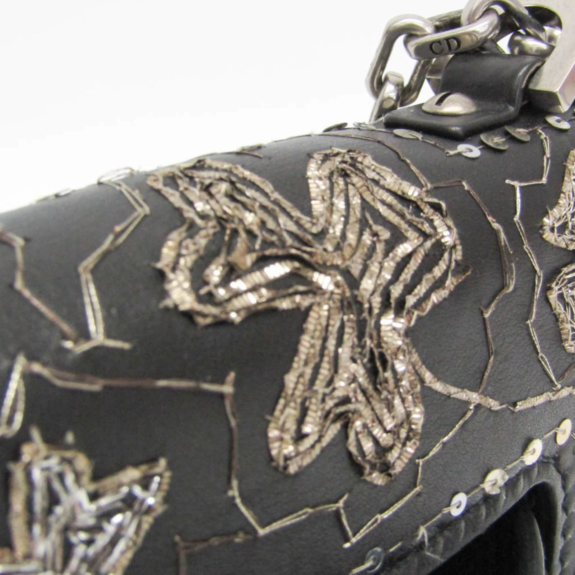 J'Adior Flap Bag Embellished Leather Mini - Image 8