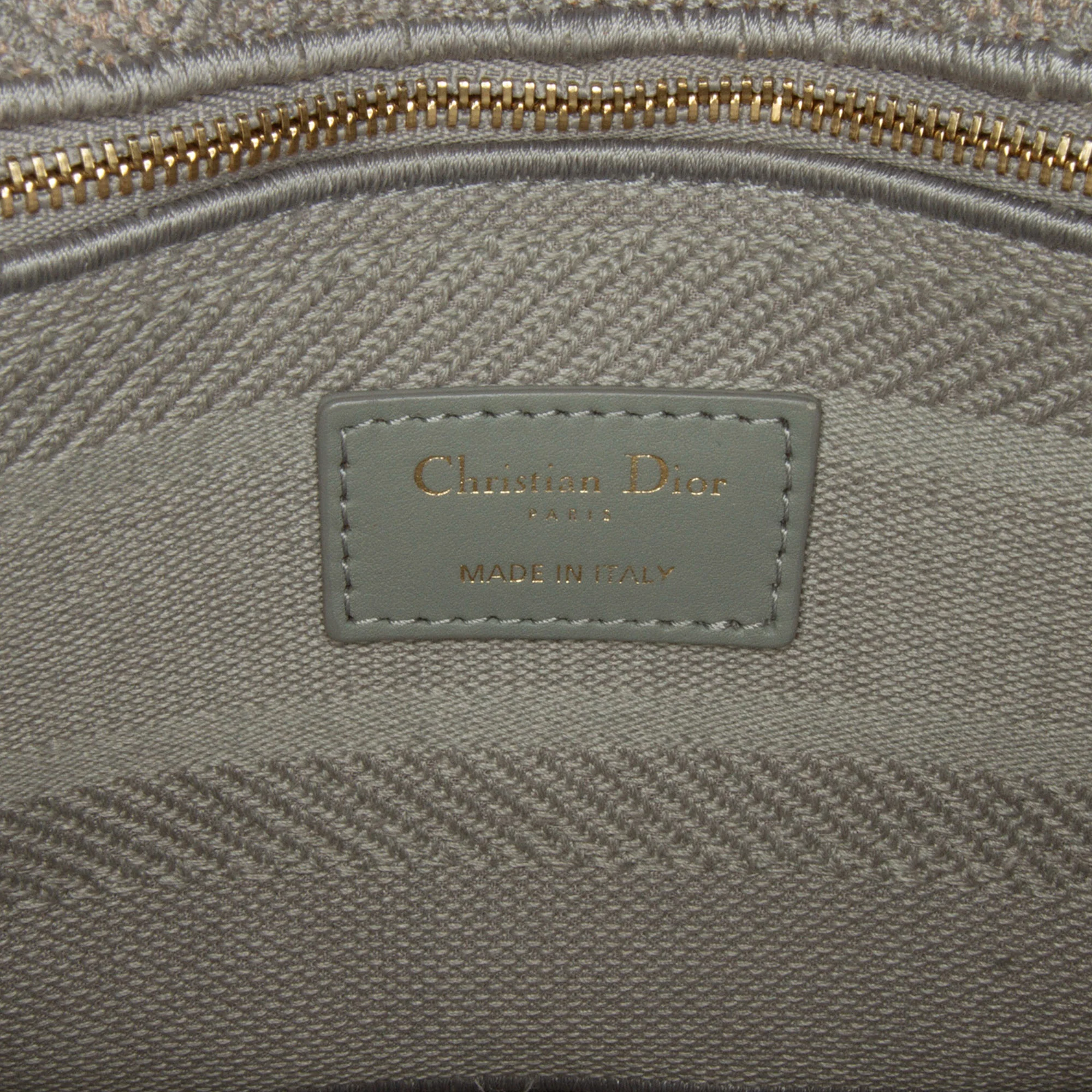 Lady D-Lite Bag Cannage Embroidered Canvas Medium - Image 7