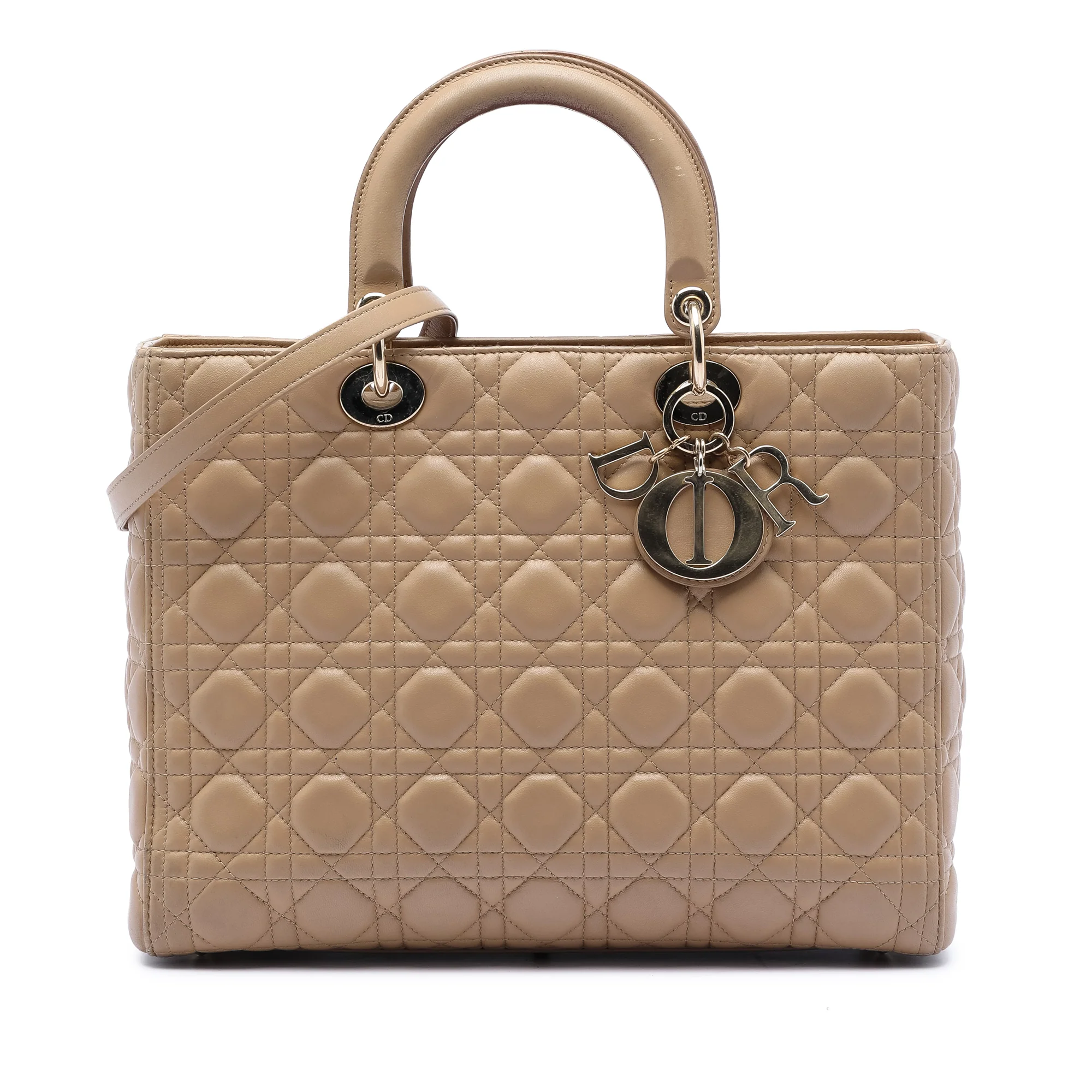 Lady Dior Bag Cannage Quilt Lambskin Large