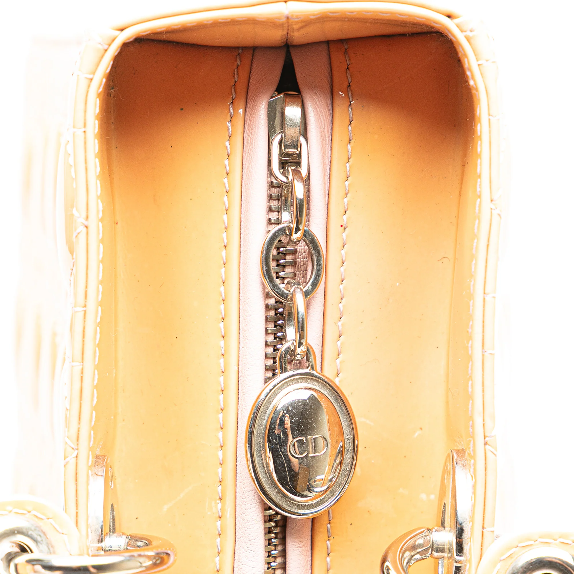 Lady Dior Bag Cannage Quilt Patent Large - Image 8