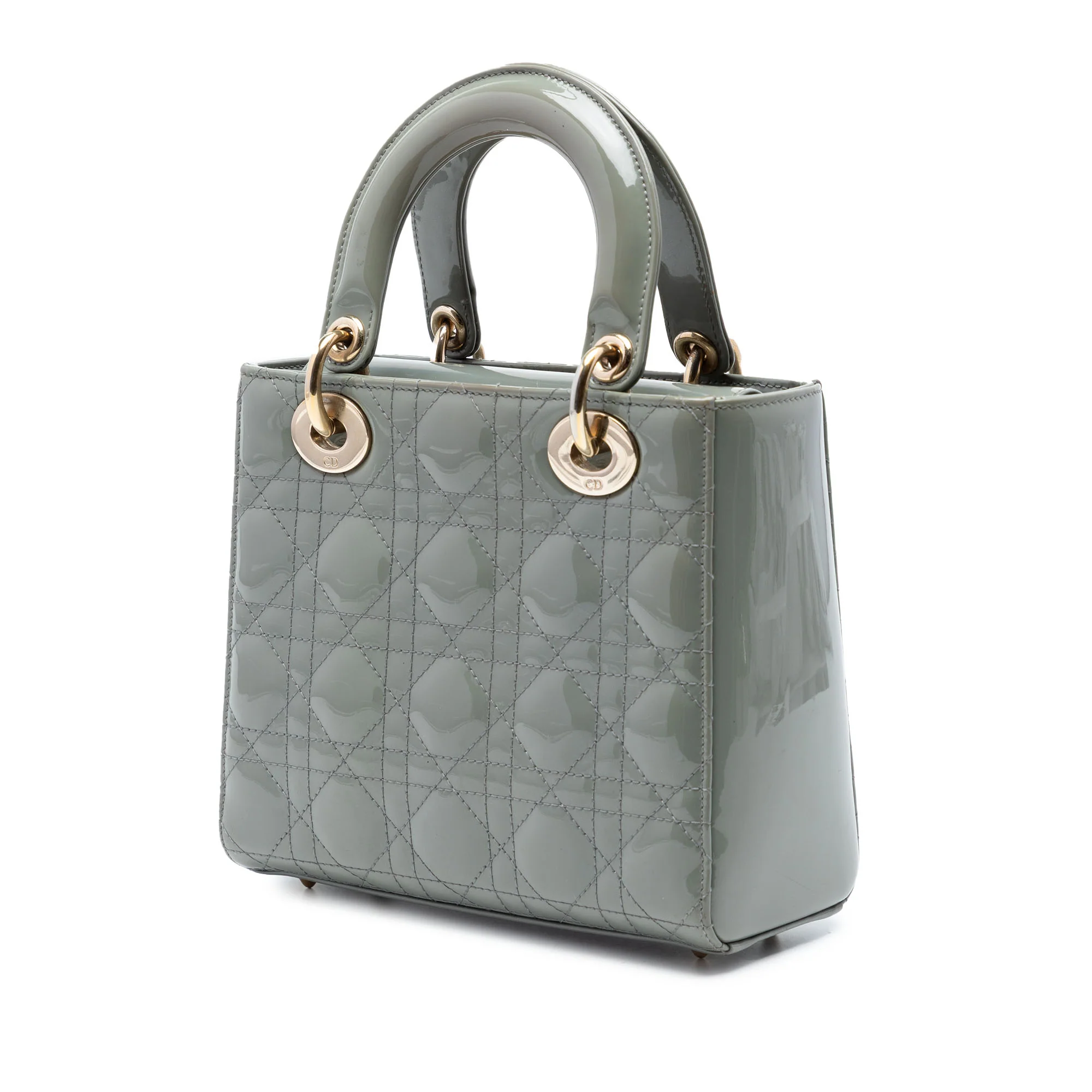 Lady Dior Bag Cannage Quilt Patent Small - Image 2
