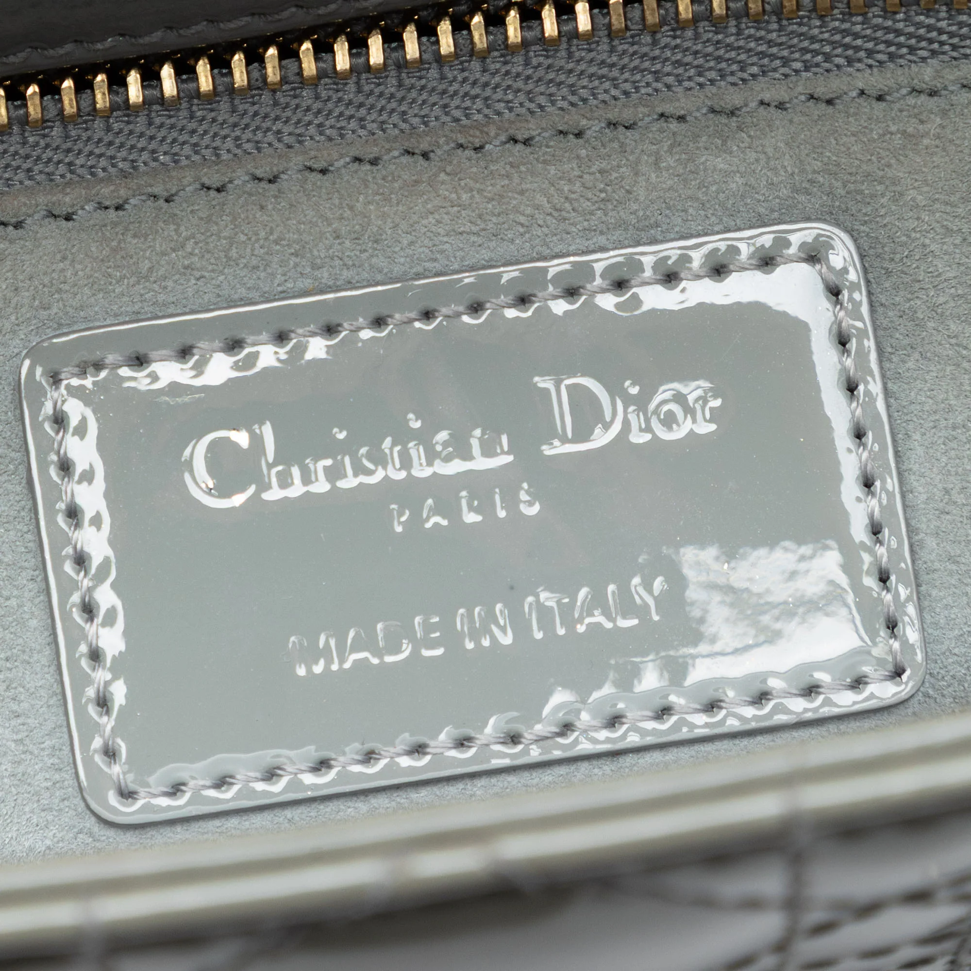 Lady Dior Bag Cannage Quilt Patent Small - Image 5