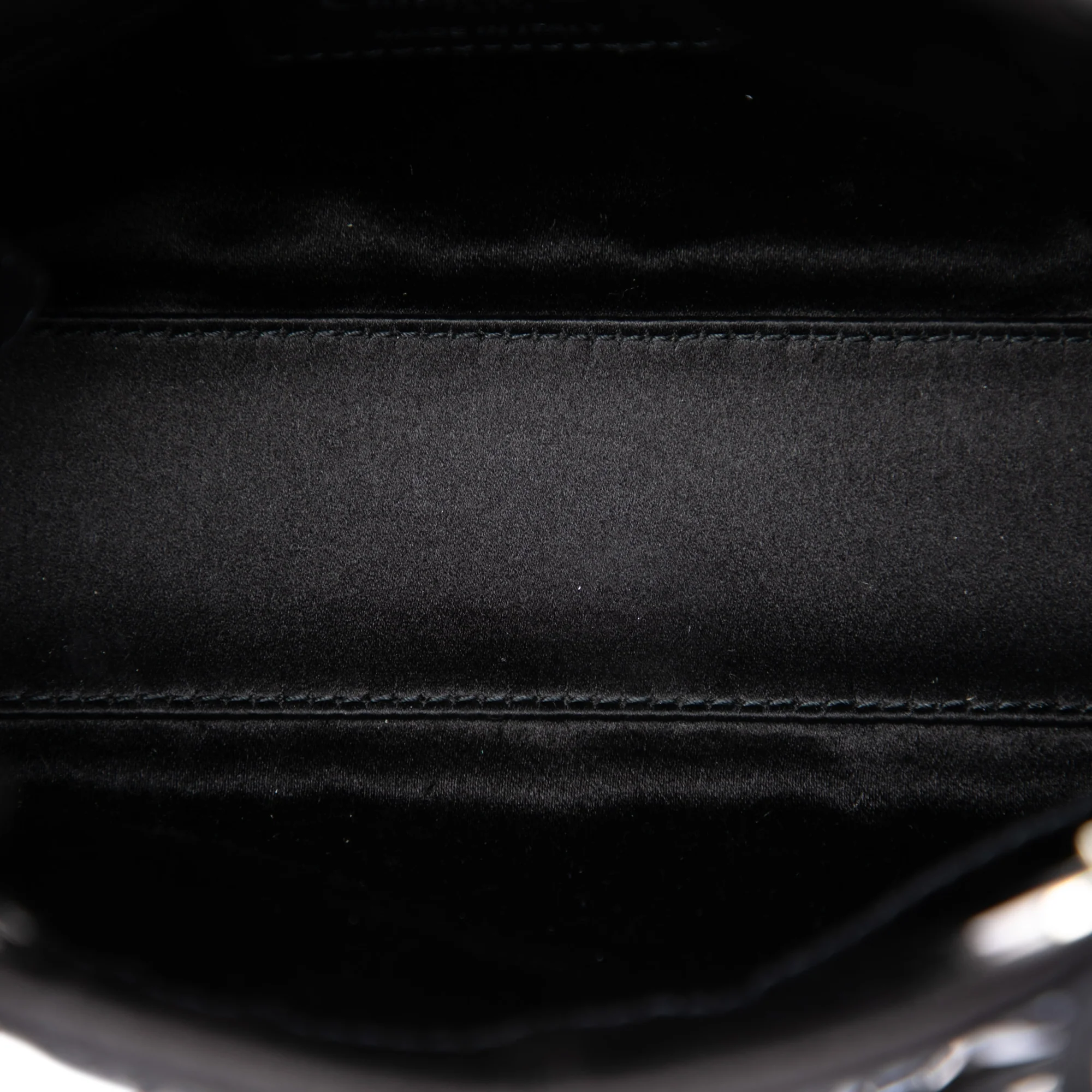 Lady Dior Bag Crystal Embellished Cannage Quilt Satin Mini - Image 4