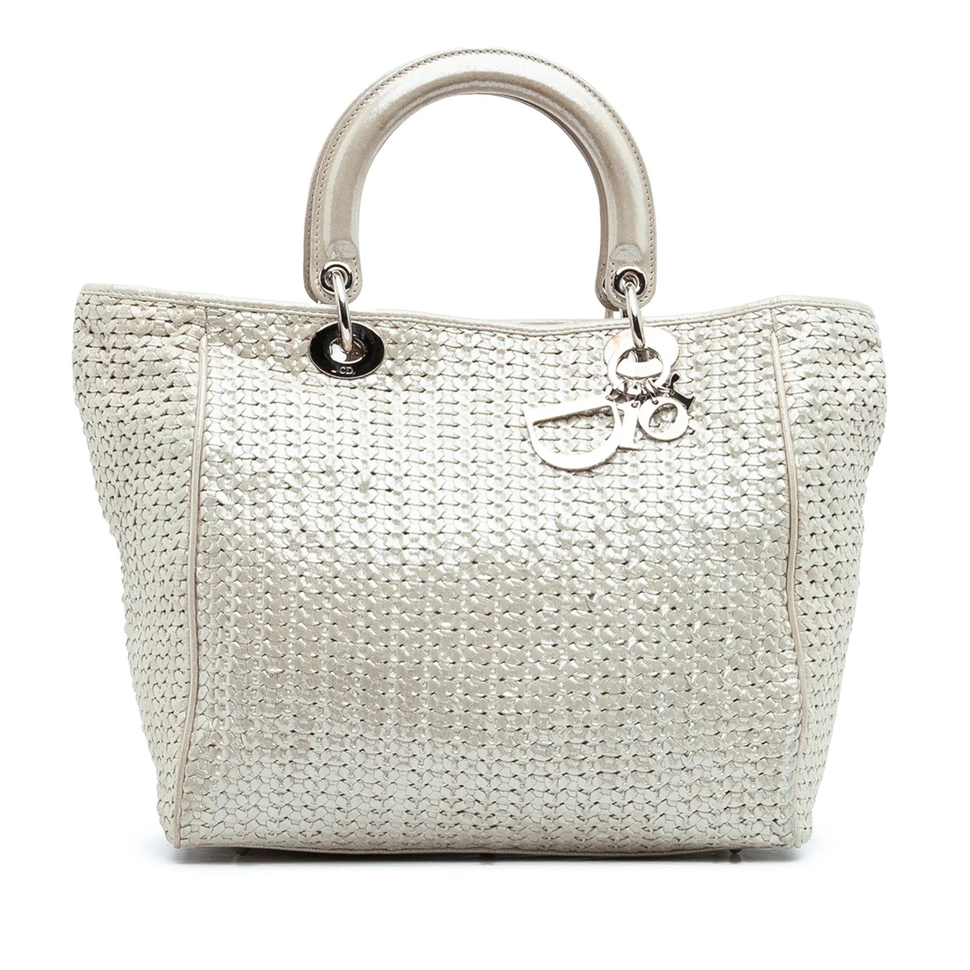 Lady Dior Soft Tote Woven Leather Large