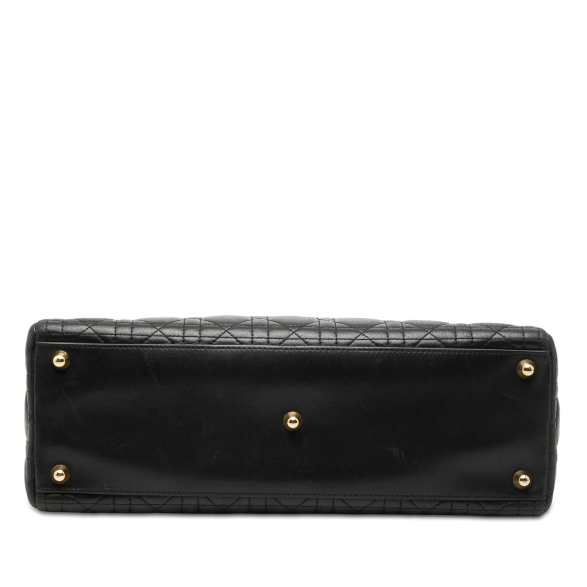 Vintage Lady Dior Bag Cannage Quilt Lambskin Large - Image 3