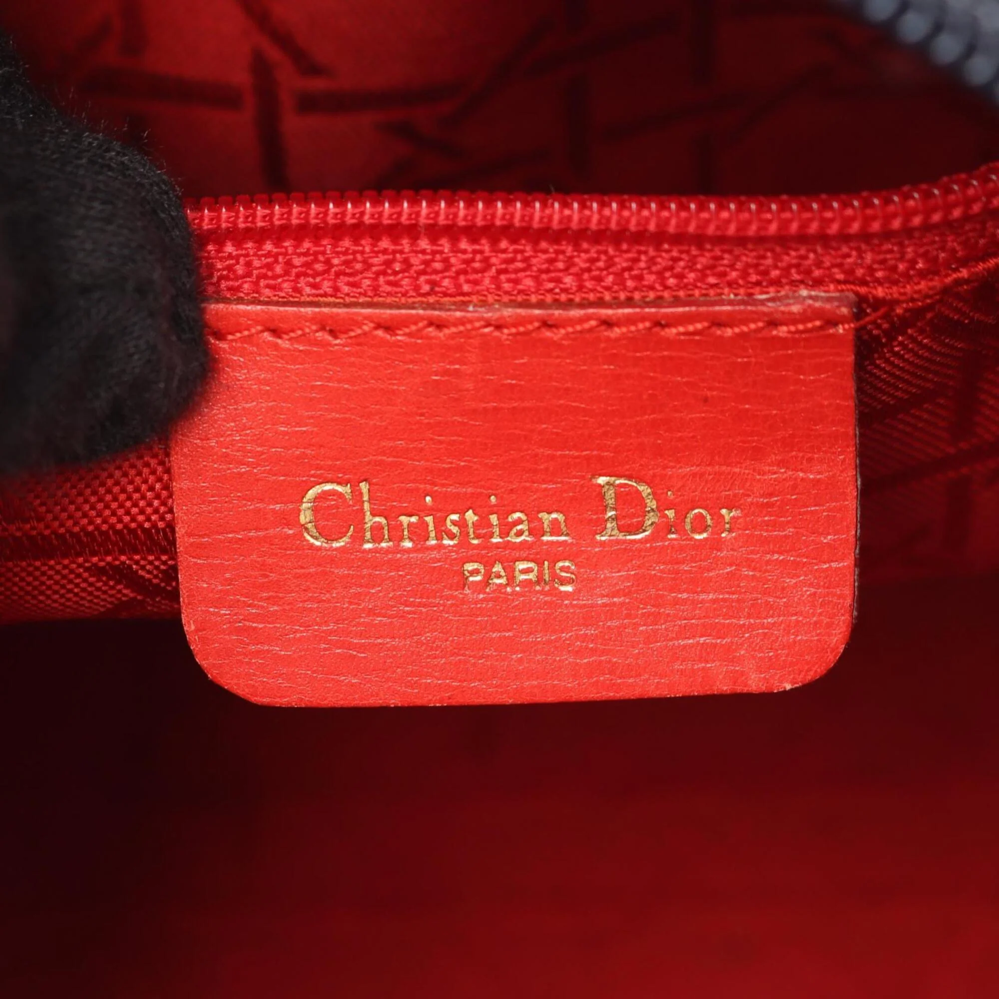 Vintage Lady Dior Bag Cannage Quilt Nylon Medium - Image 4