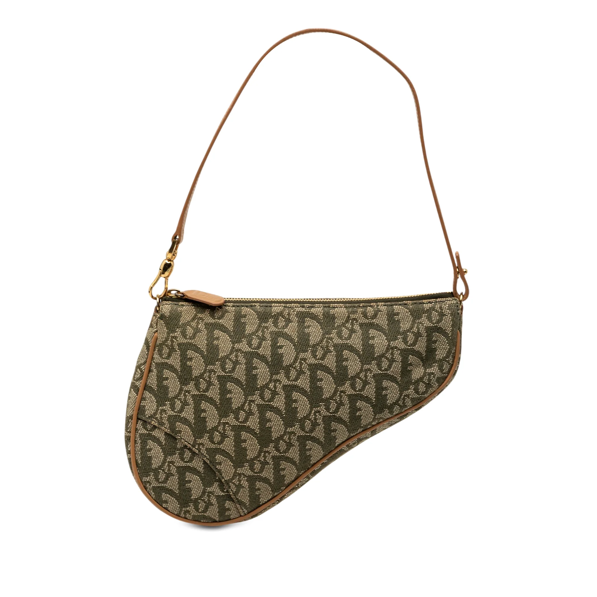 Vintage Saddle Bag Diorissimo Canvas Mini