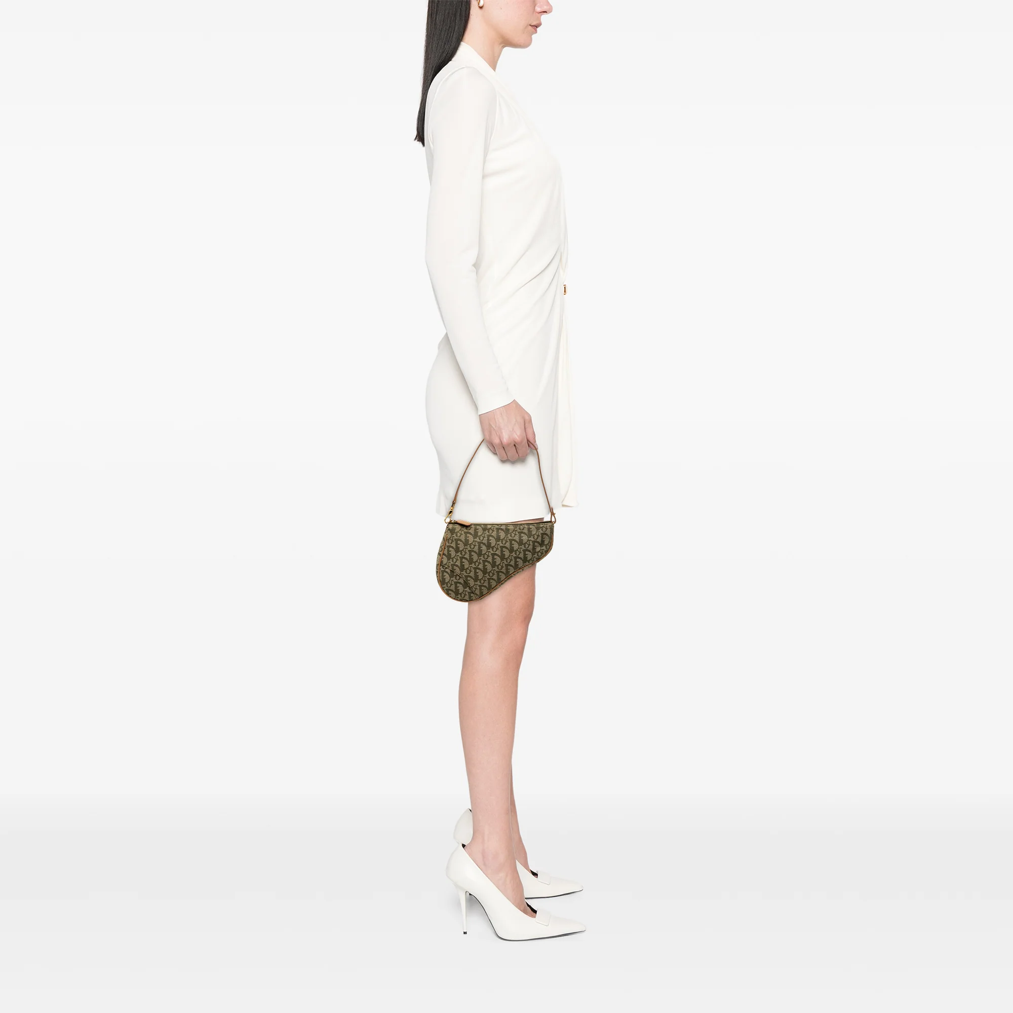 Vintage Saddle Bag Diorissimo Canvas Mini - Image 7