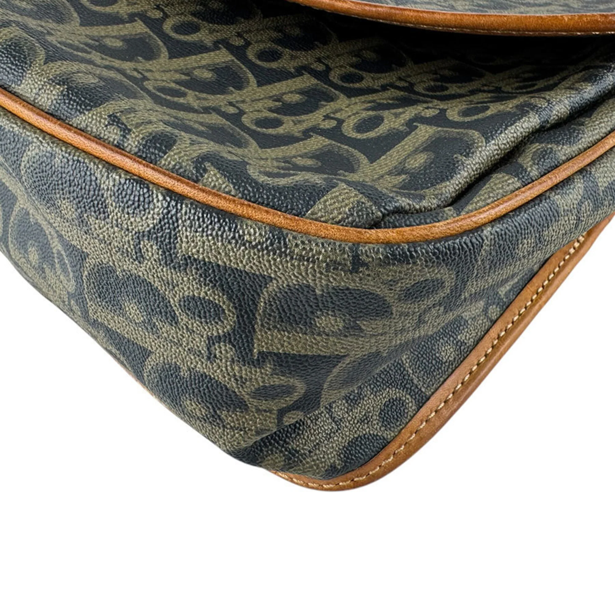 Vintage Trotter Flap Shoulder Bag Diorissimo Canvas Medium - Image 9