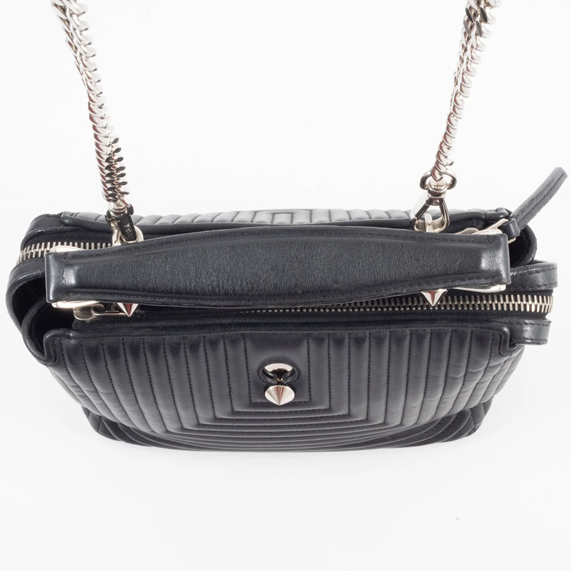 DotCom Click Top Handle Bag Quilted Leather Small - Image 6