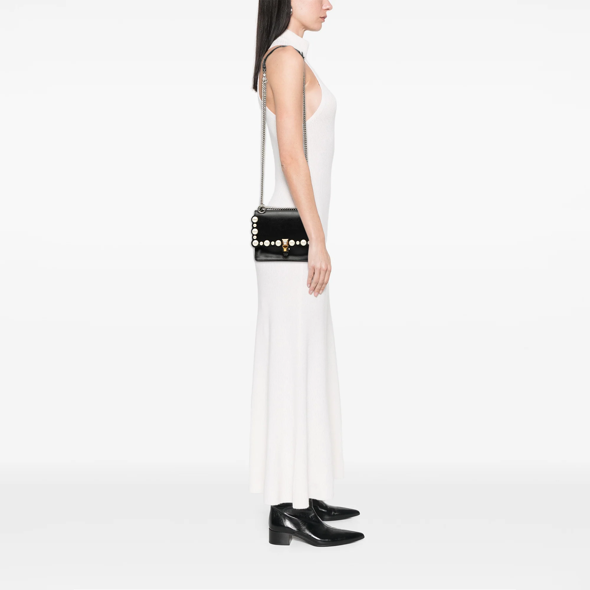 Kan I Bag Pearl Embellished Leather Small - Image 7