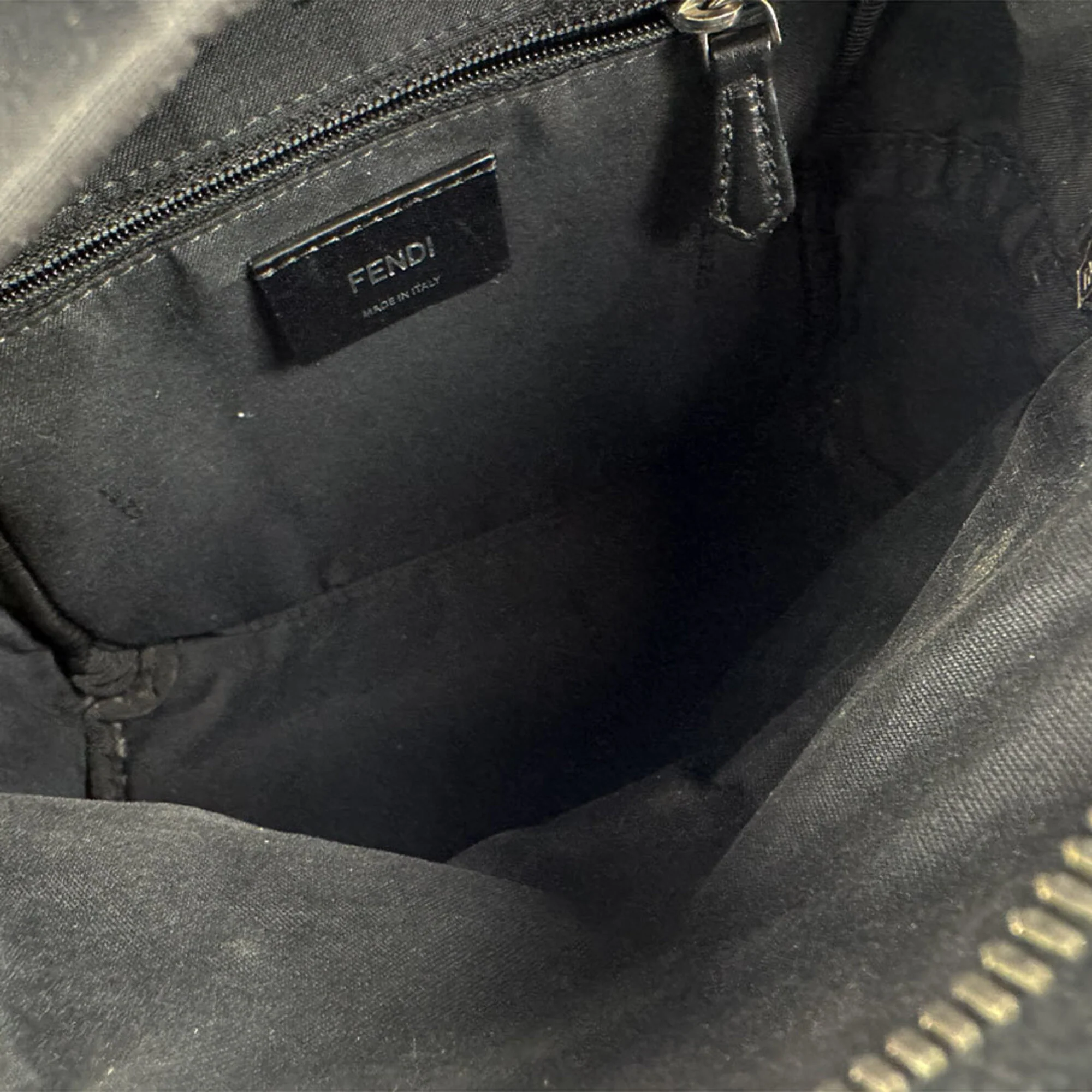Monster Backpack Nylon with Leather and Fur Mini - Image 5
