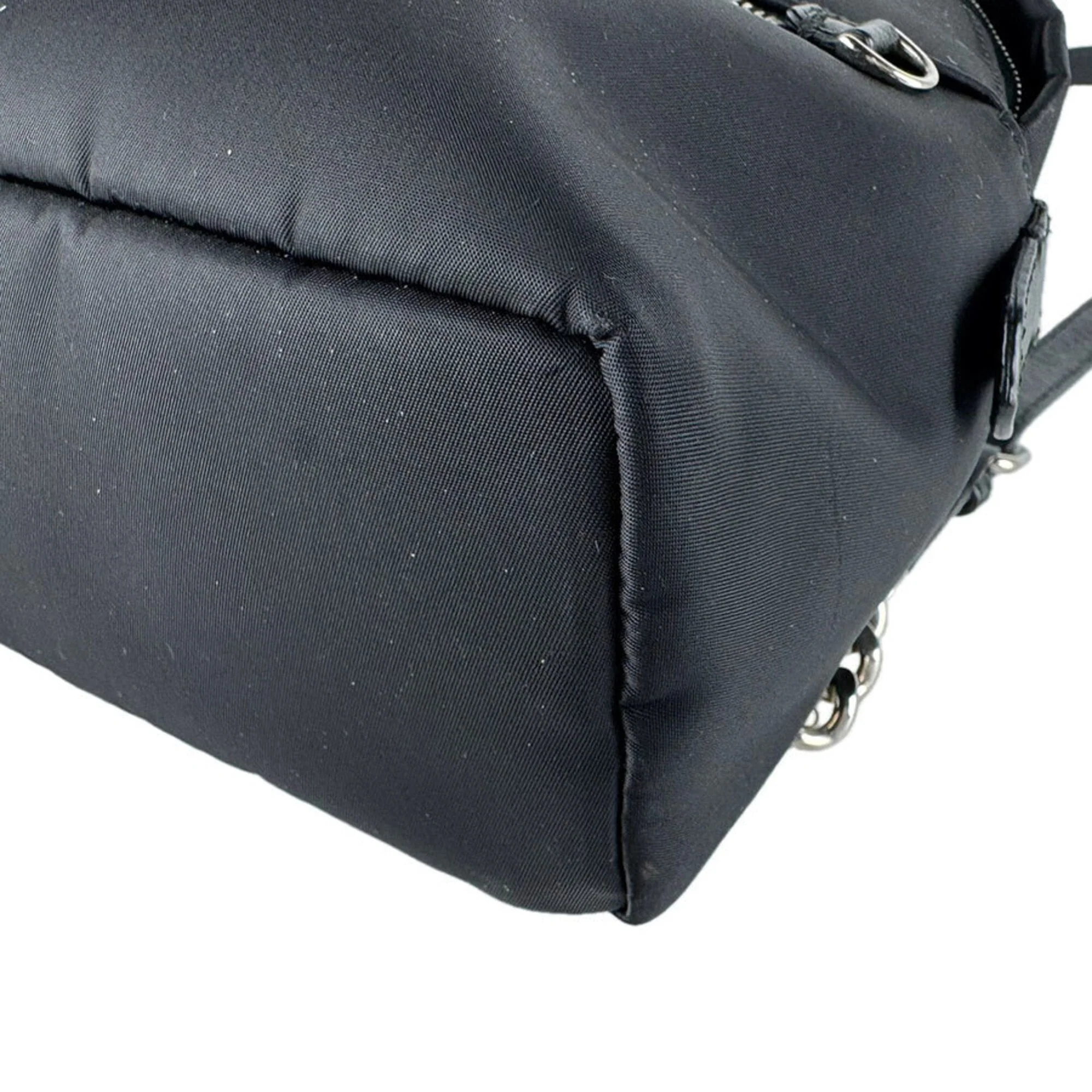 Monster Backpack Nylon with Leather and Fur Mini - Image 9