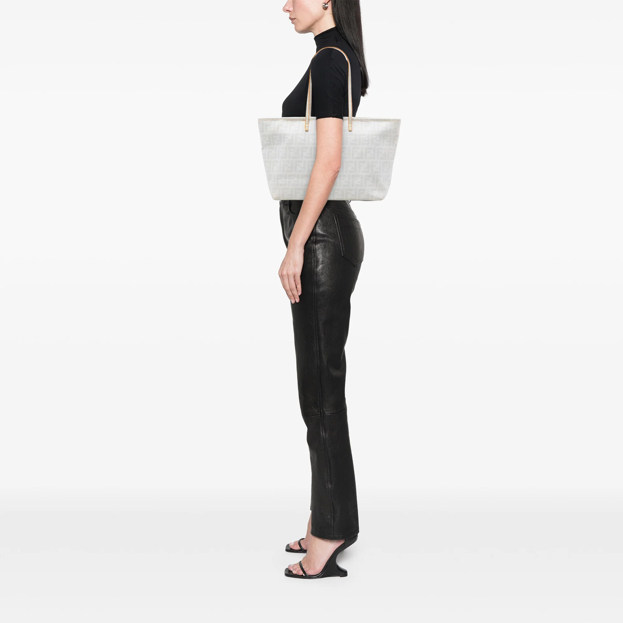 Roll Tote Zucca Coated Canvas Medium - Image 7