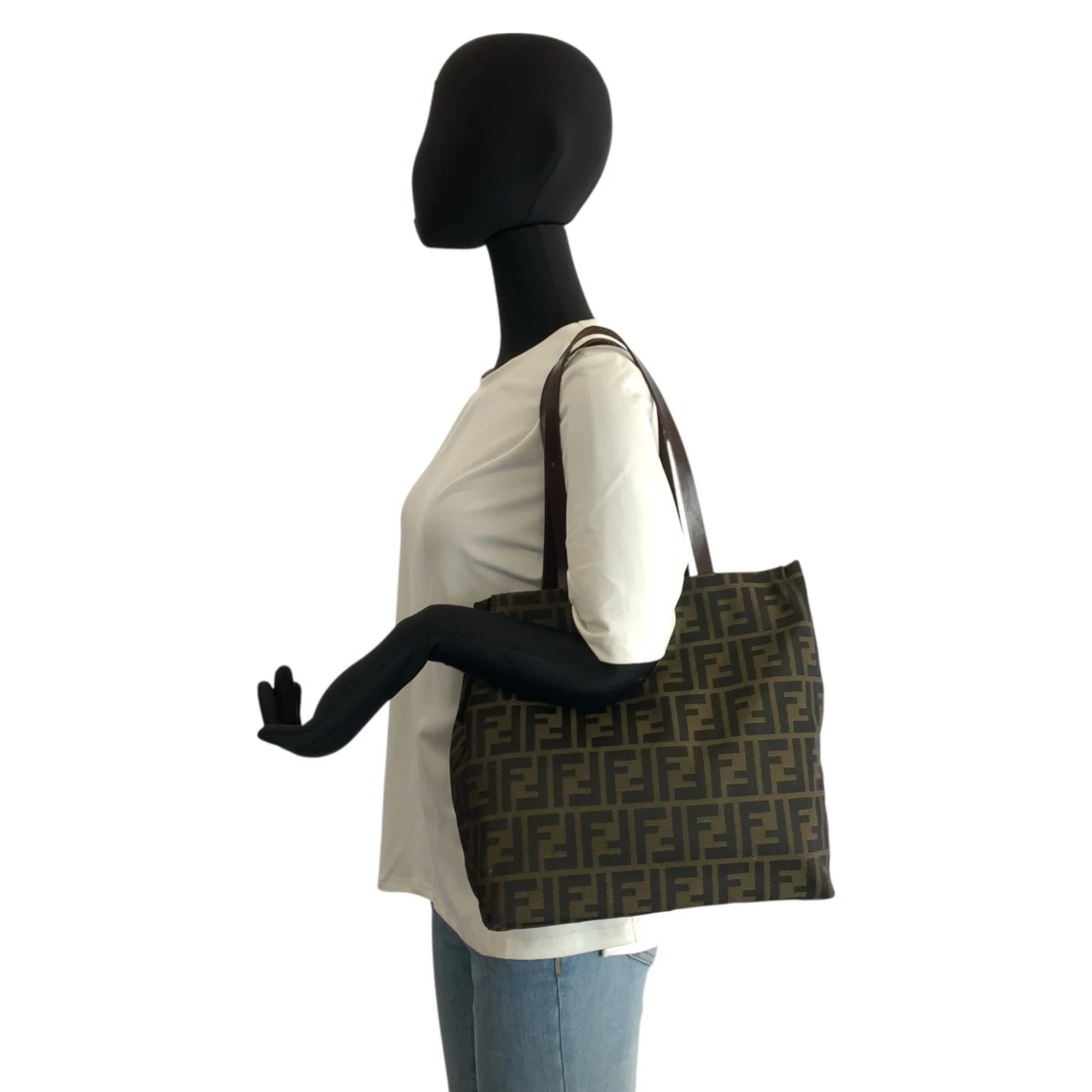 Vintage Open Tote Zucca Canvas Medium - Image 6
