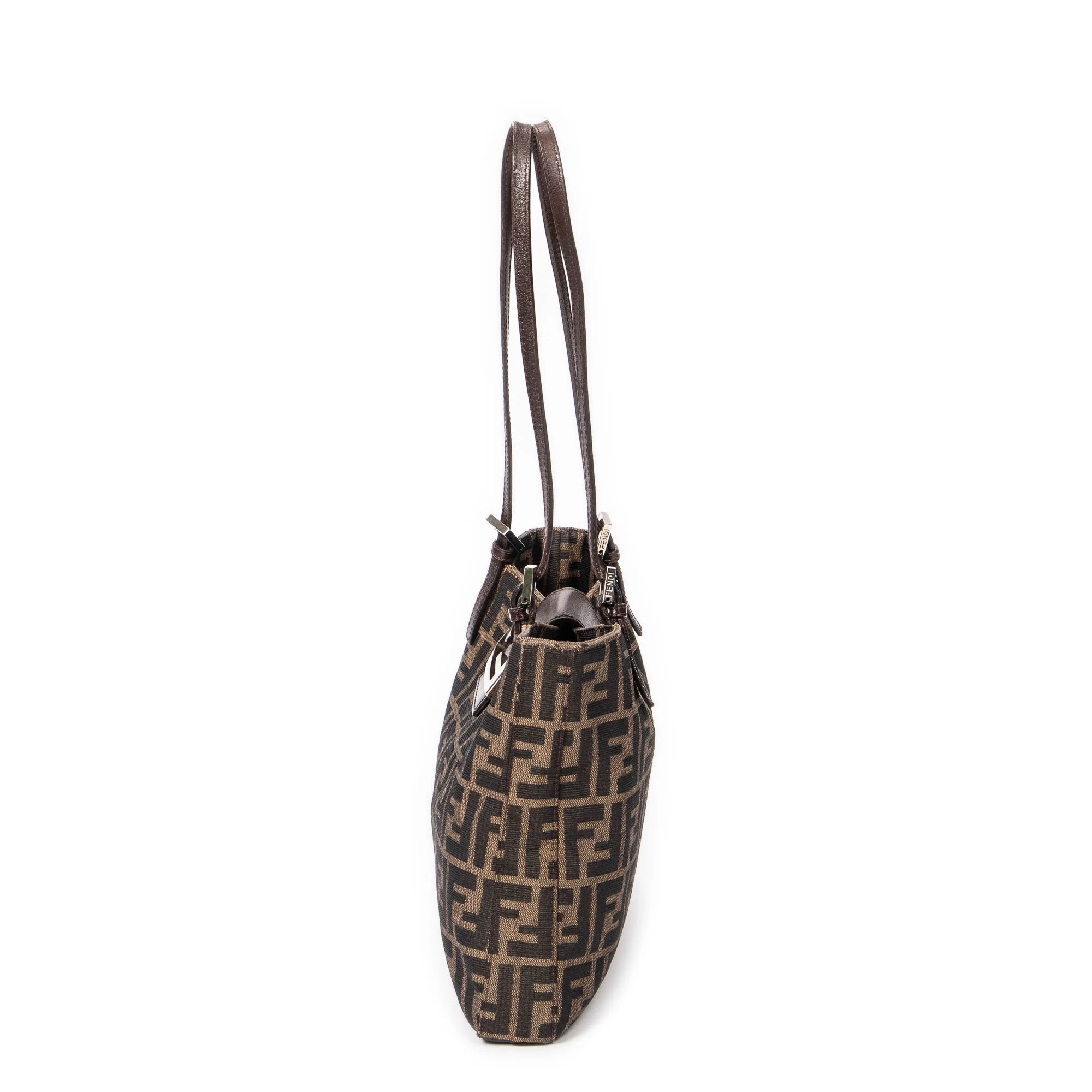 Vintage Shoulder Bag Zucca Canvas Medium - Image 3
