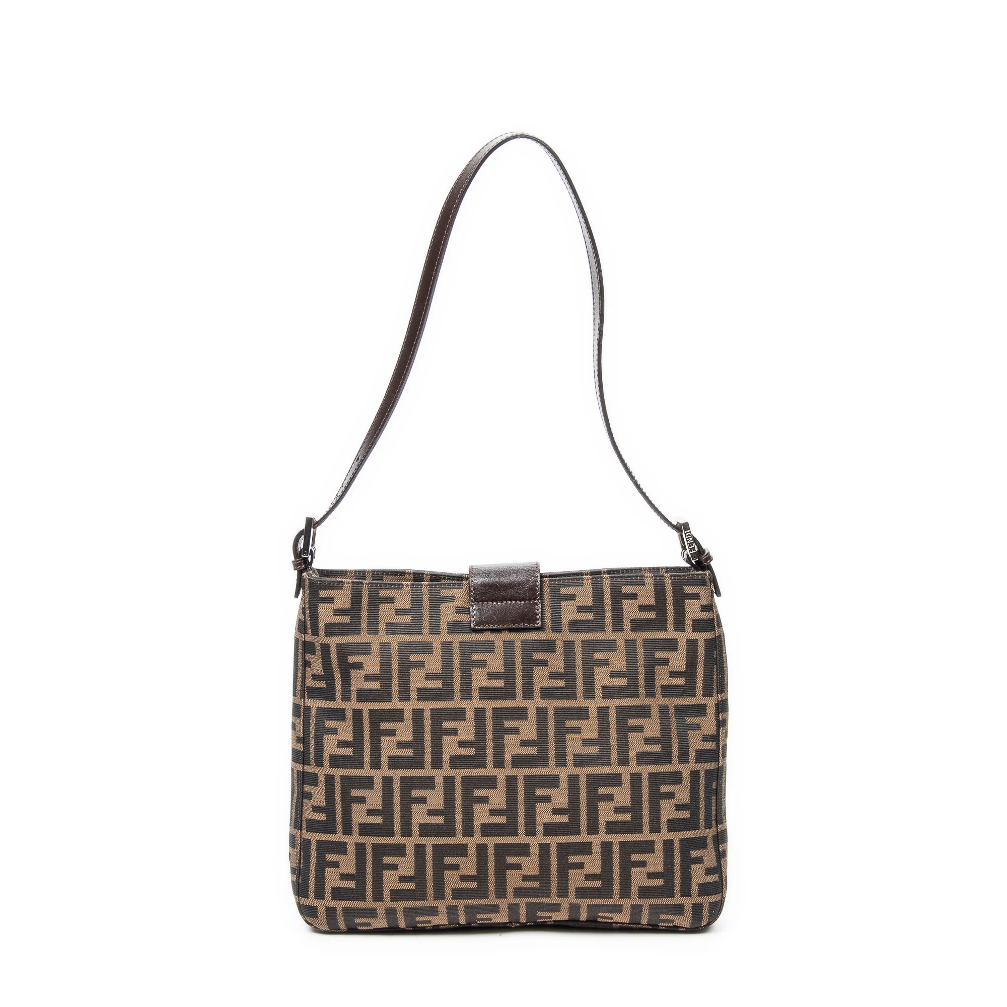 Vintage Shoulder Bag Zucca Canvas Medium - Image 5
