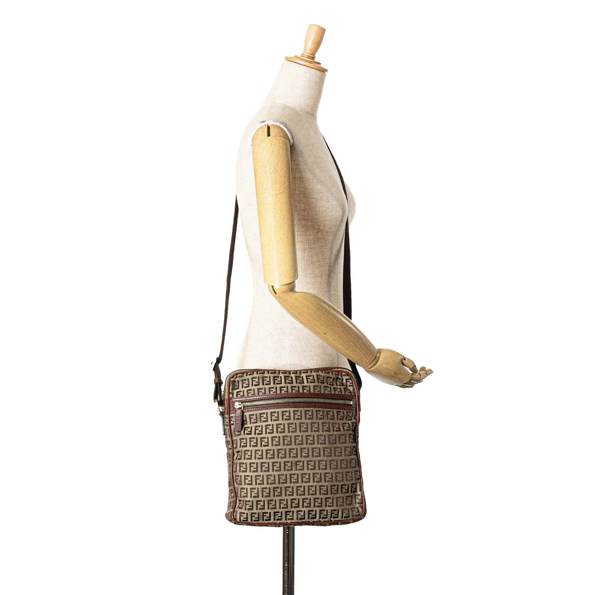 Vintage Zip Messenger Bag Zucchino Canvas Medium - Image 7