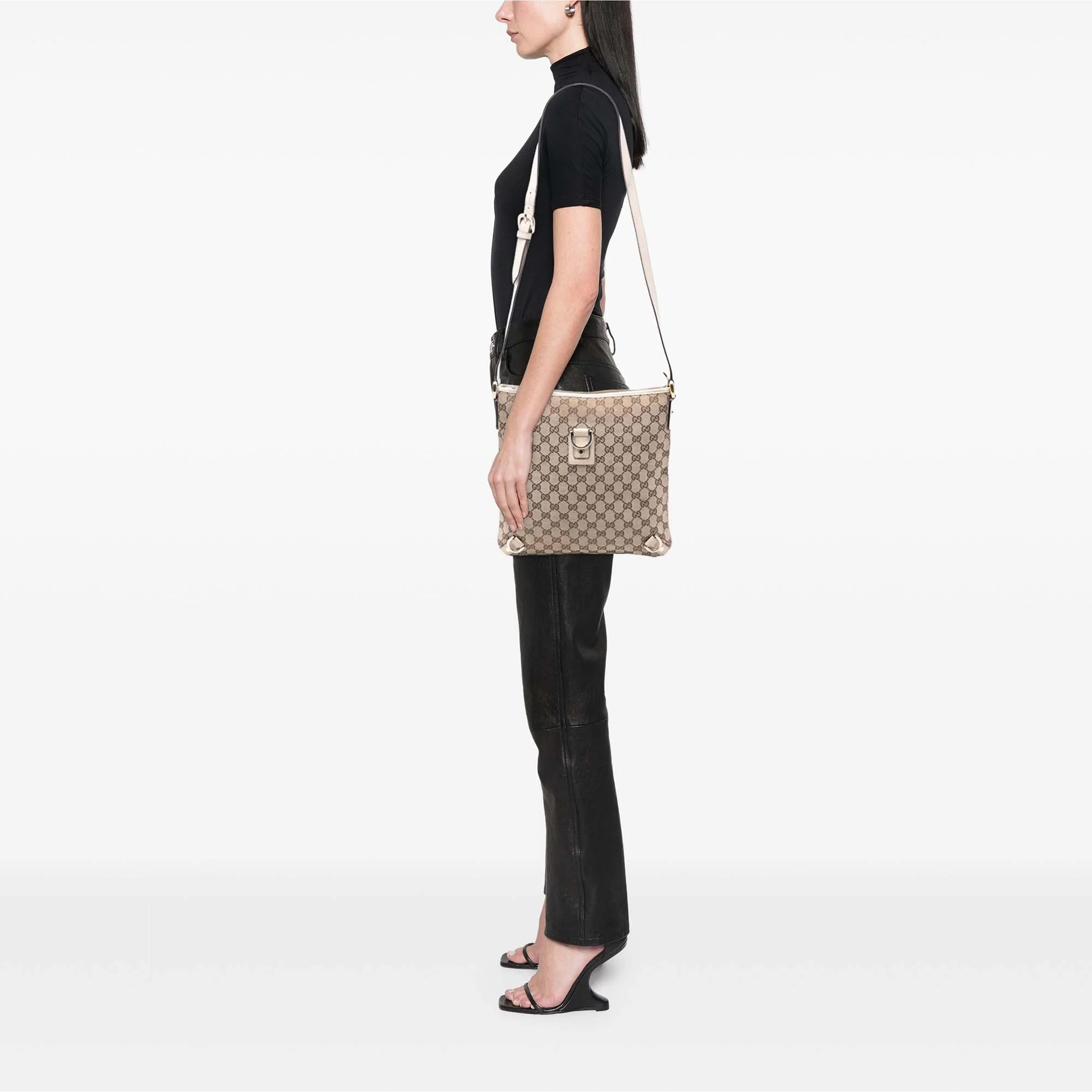 Abbey D-Ring Messenger Bag GG Canvas - Image 7