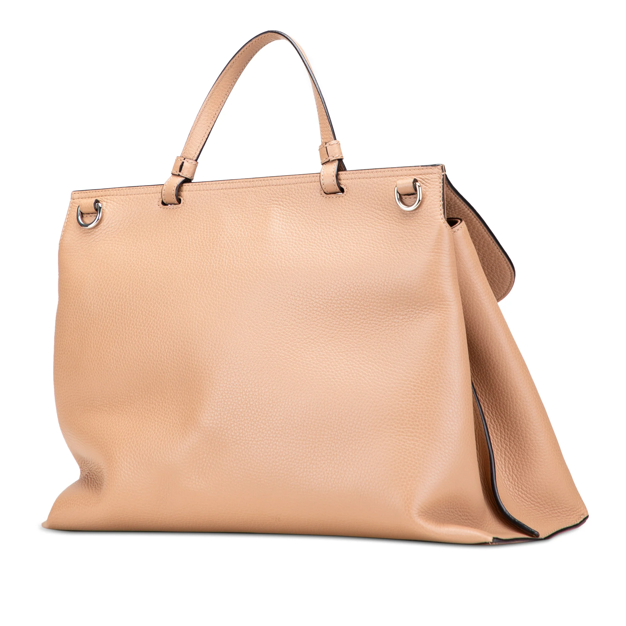 Bamboo Daily Top Handle Bag Leather Large - Image 2