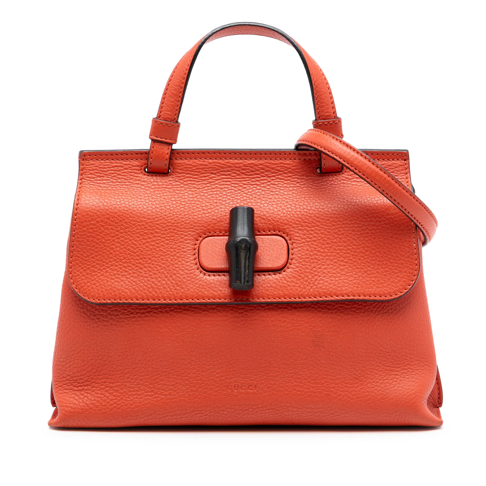 Bamboo Daily Top Handle Bag Leather Small