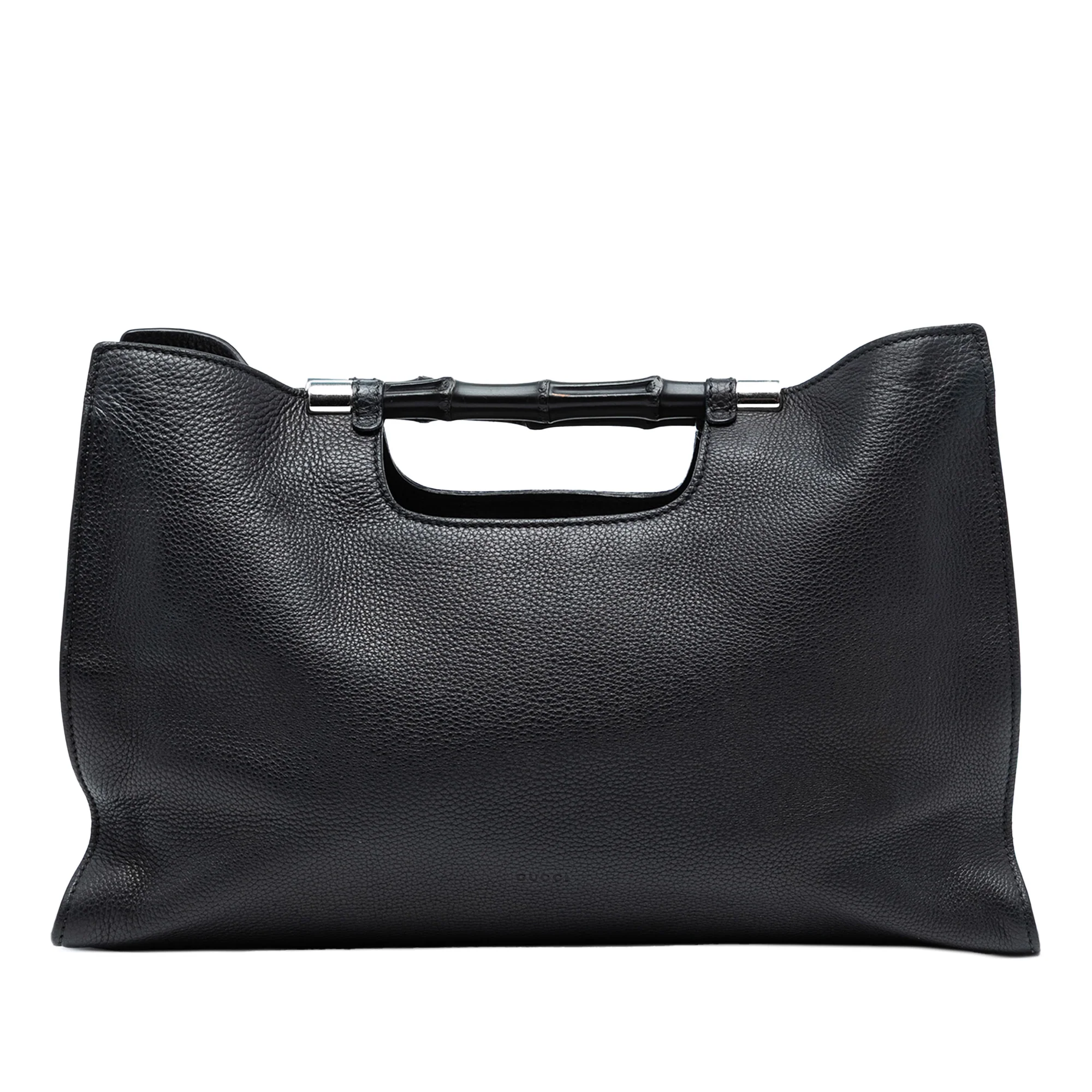 Bamboo Daily Tote Leather Wide
