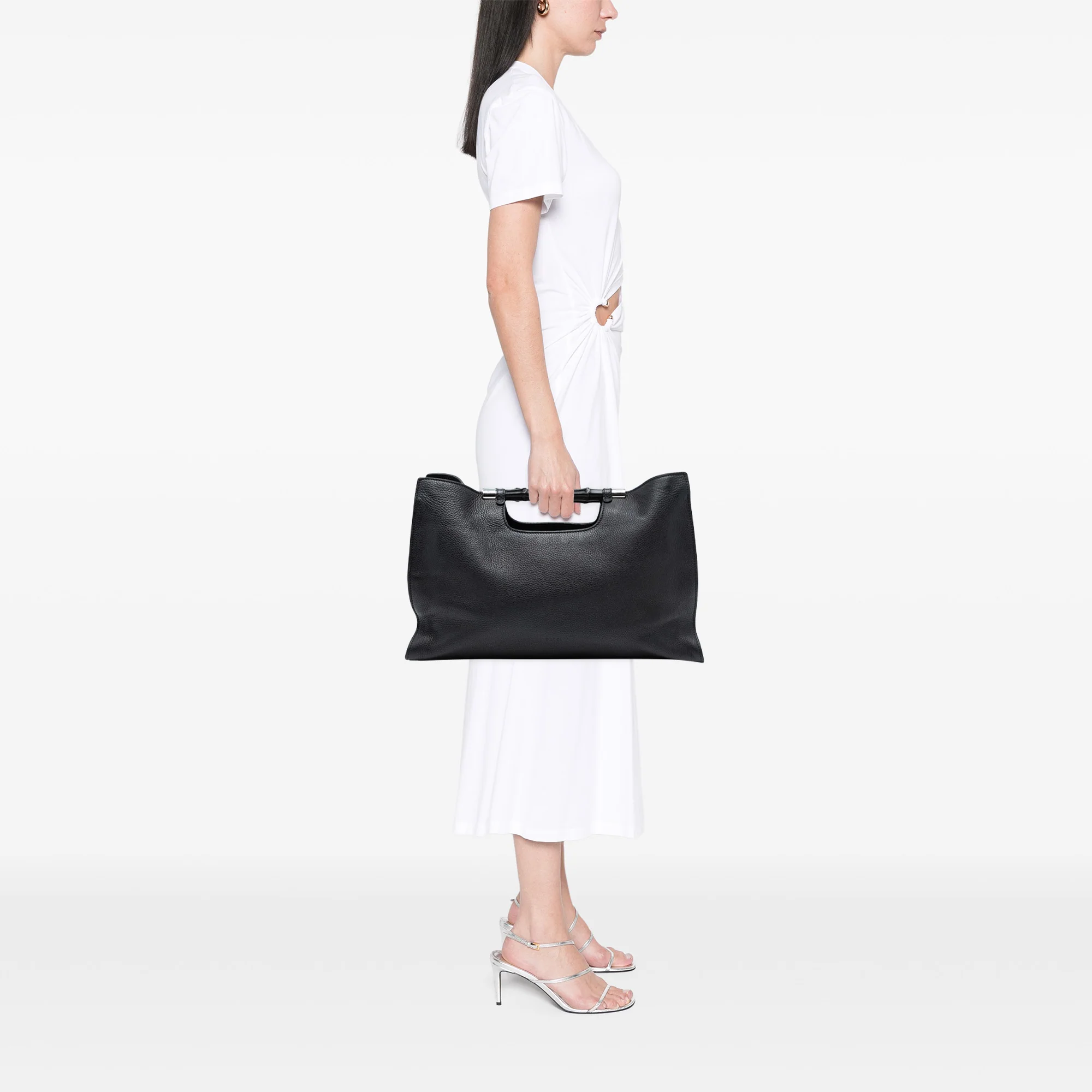 Bamboo Daily Tote Leather Wide - Image 7