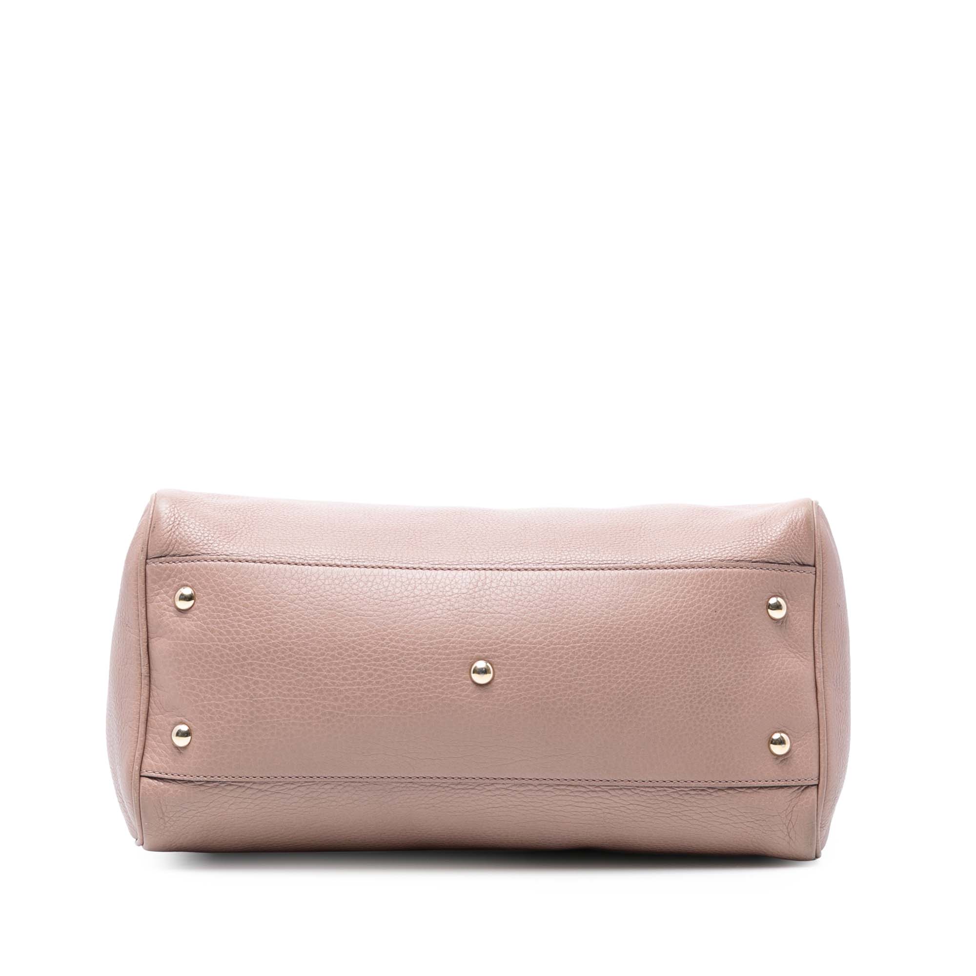 Bamboo Shopper Boston Bag Leather Medium - Image 3