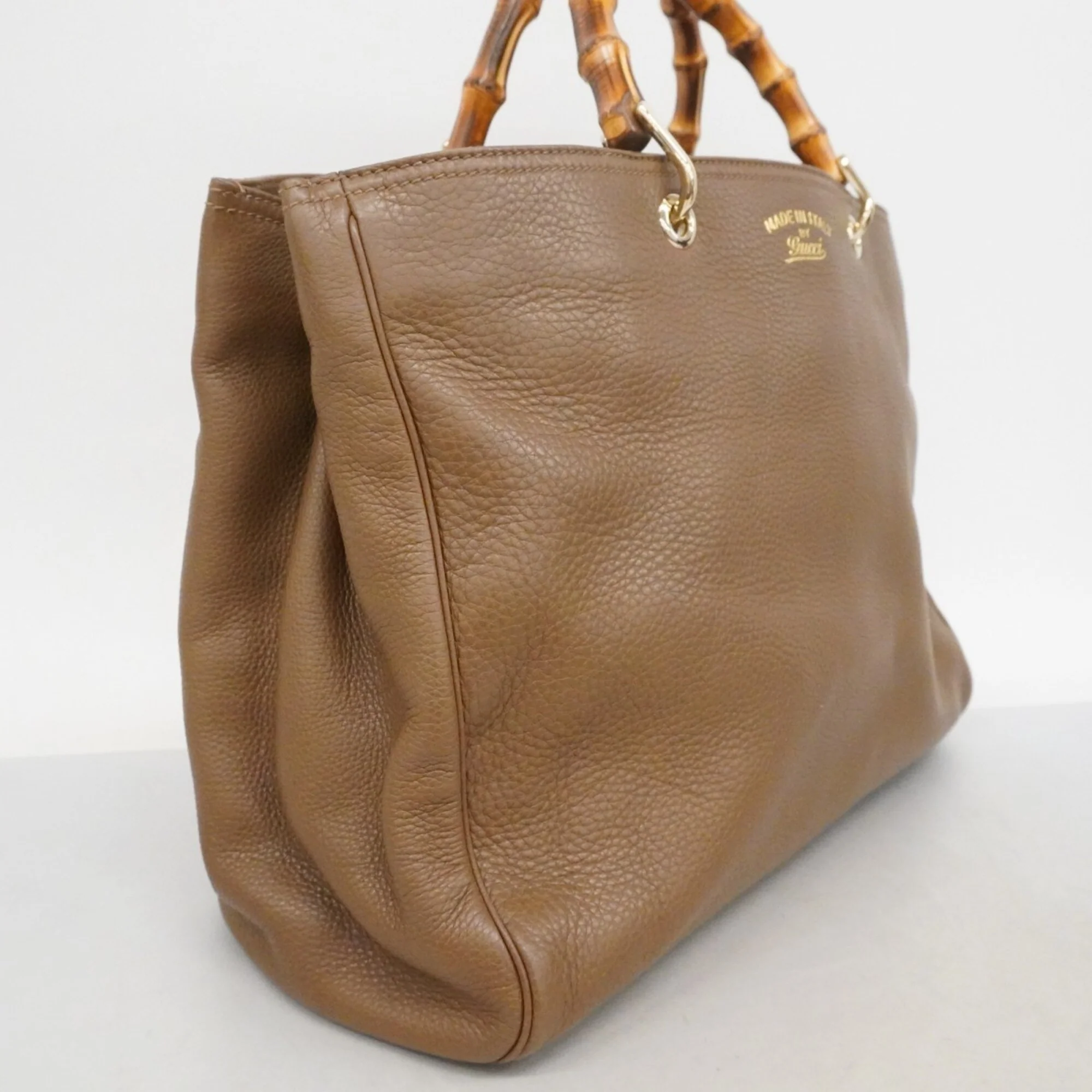 Bamboo Shopper Tote Leather Large - Image 2