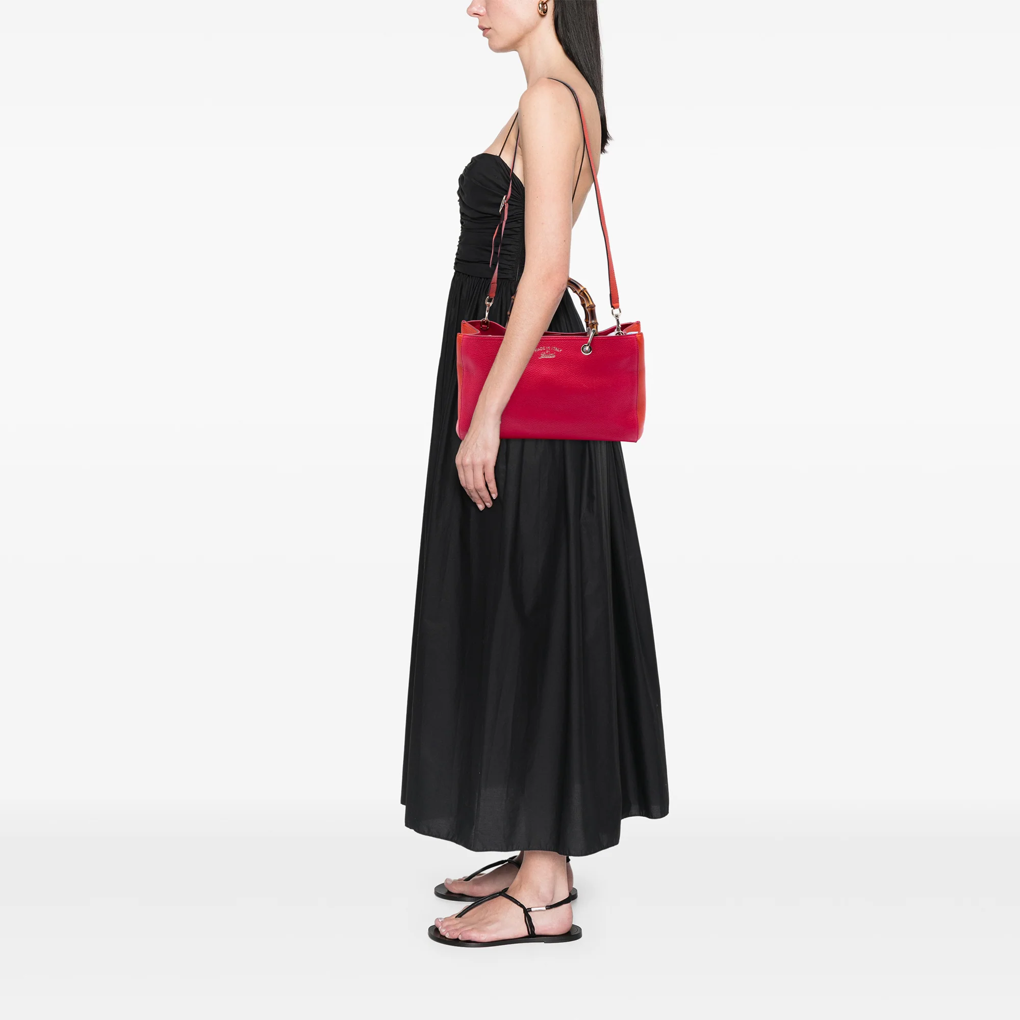 Bamboo Shopper Tote Leather Medium - Image 7