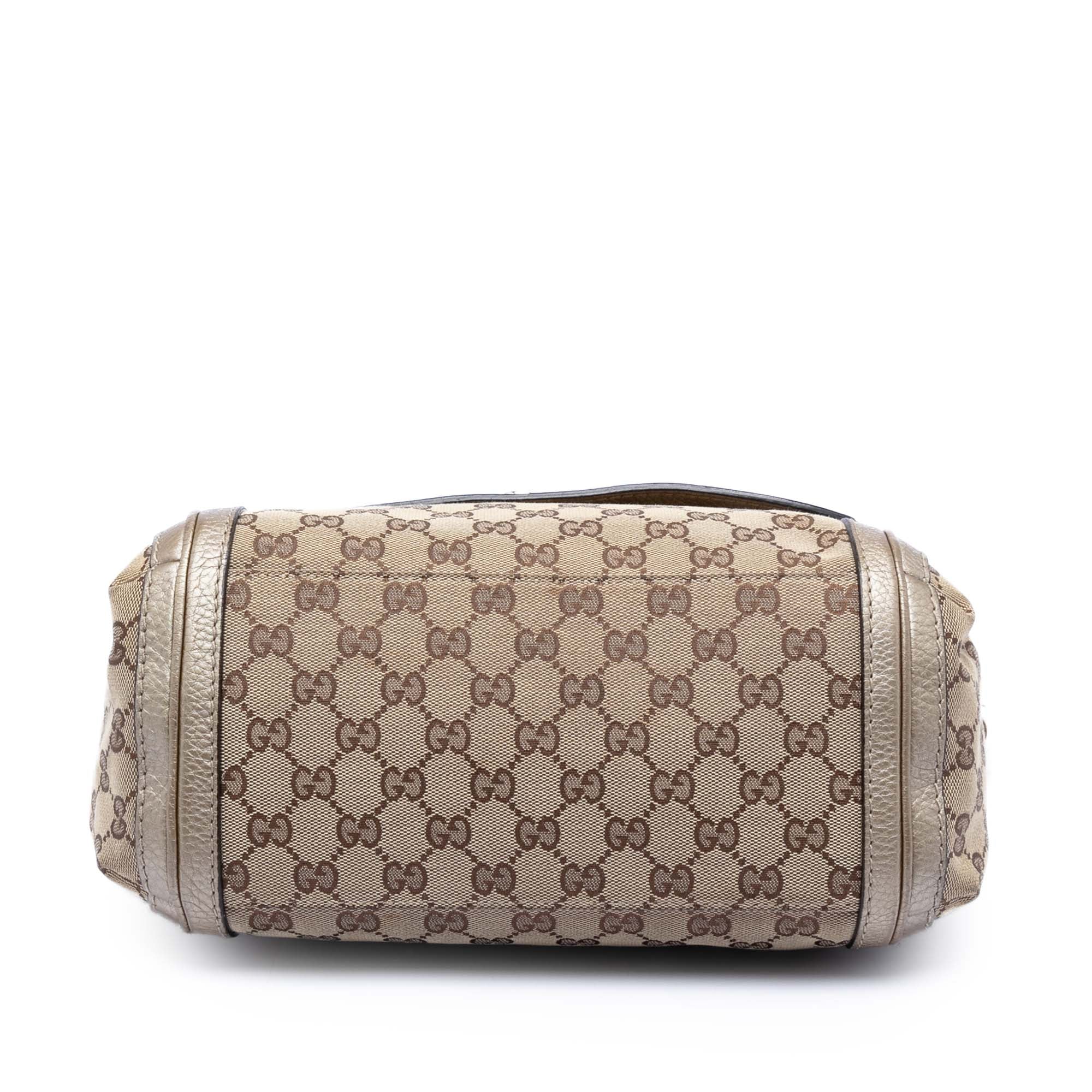 Bella Flap Shoulder Bag GG Canvas with Leather Medium - Image 3