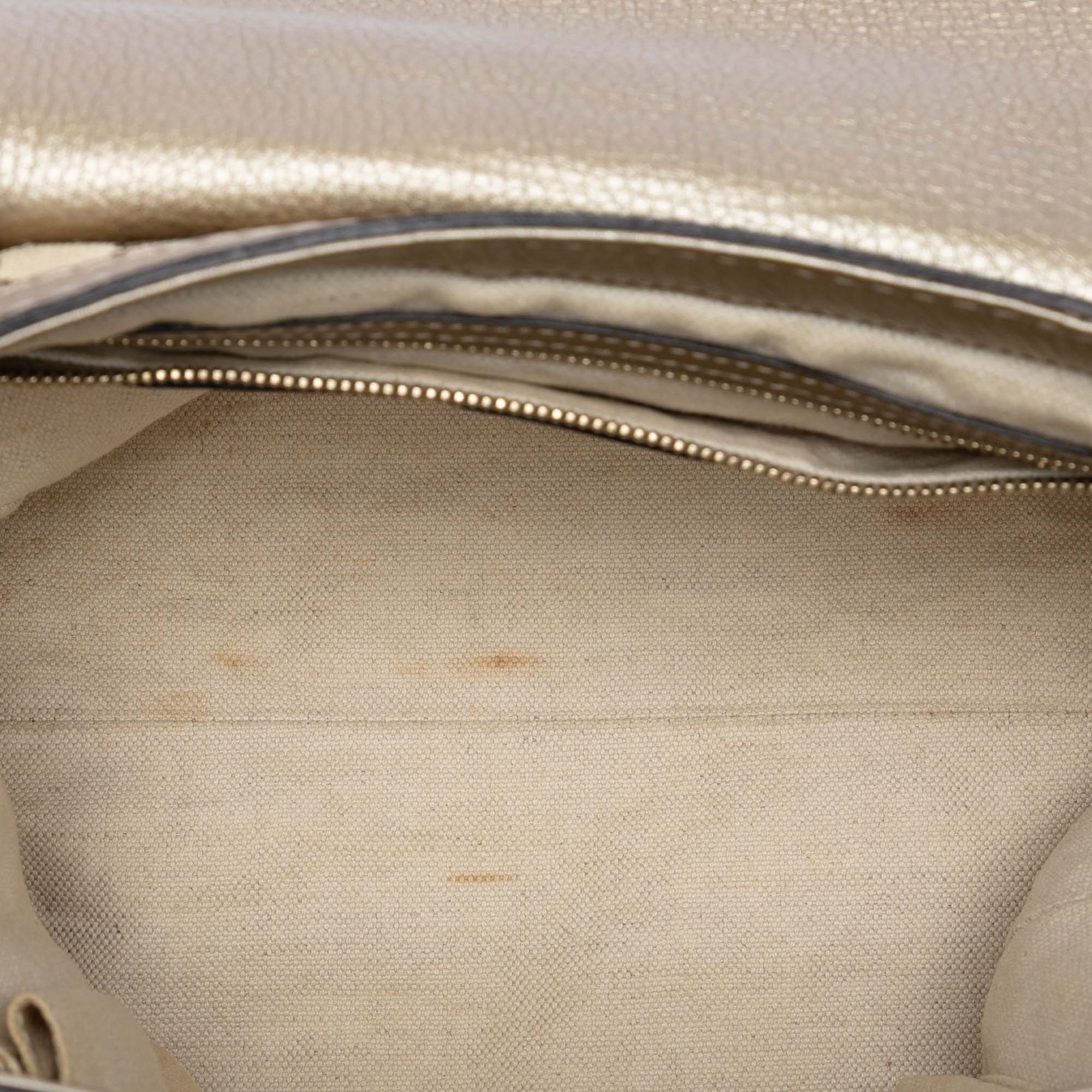 Bella Flap Shoulder Bag GG Canvas with Leather Medium - Image 4