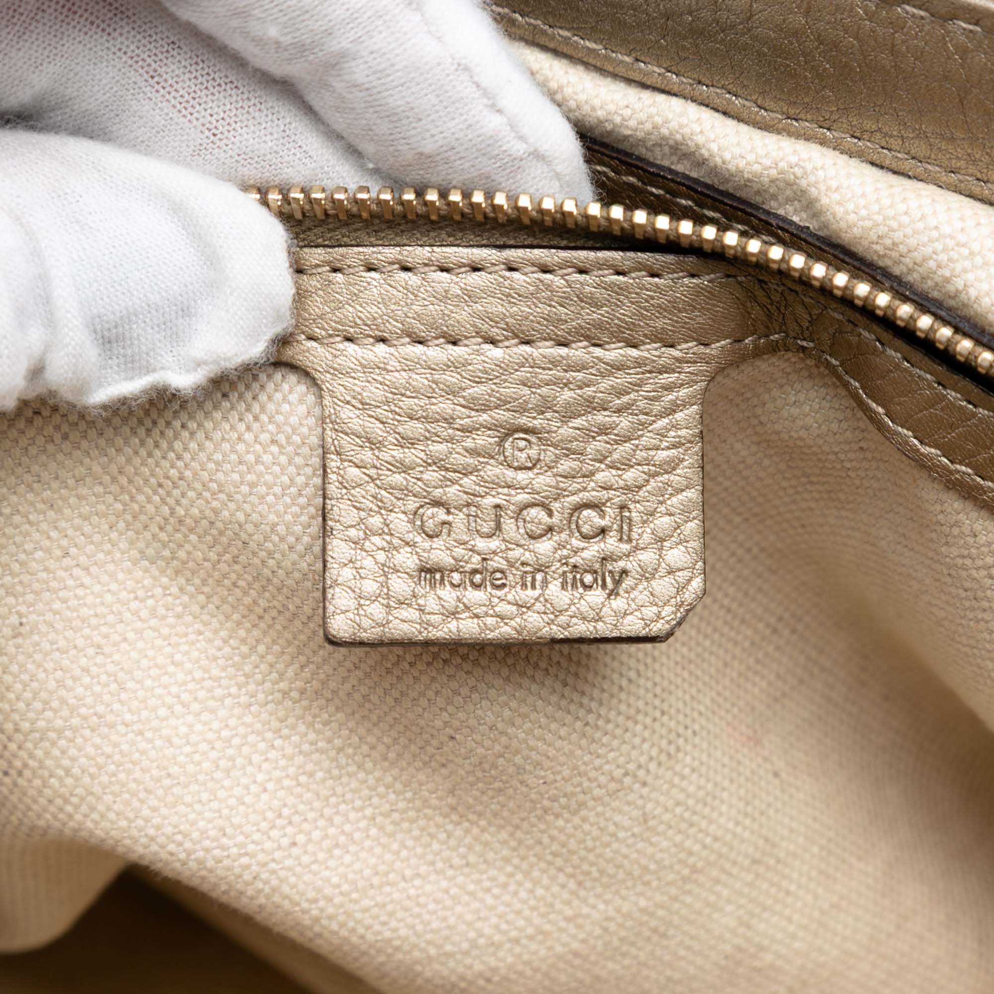 Bella Flap Shoulder Bag GG Canvas with Leather Medium - Image 5