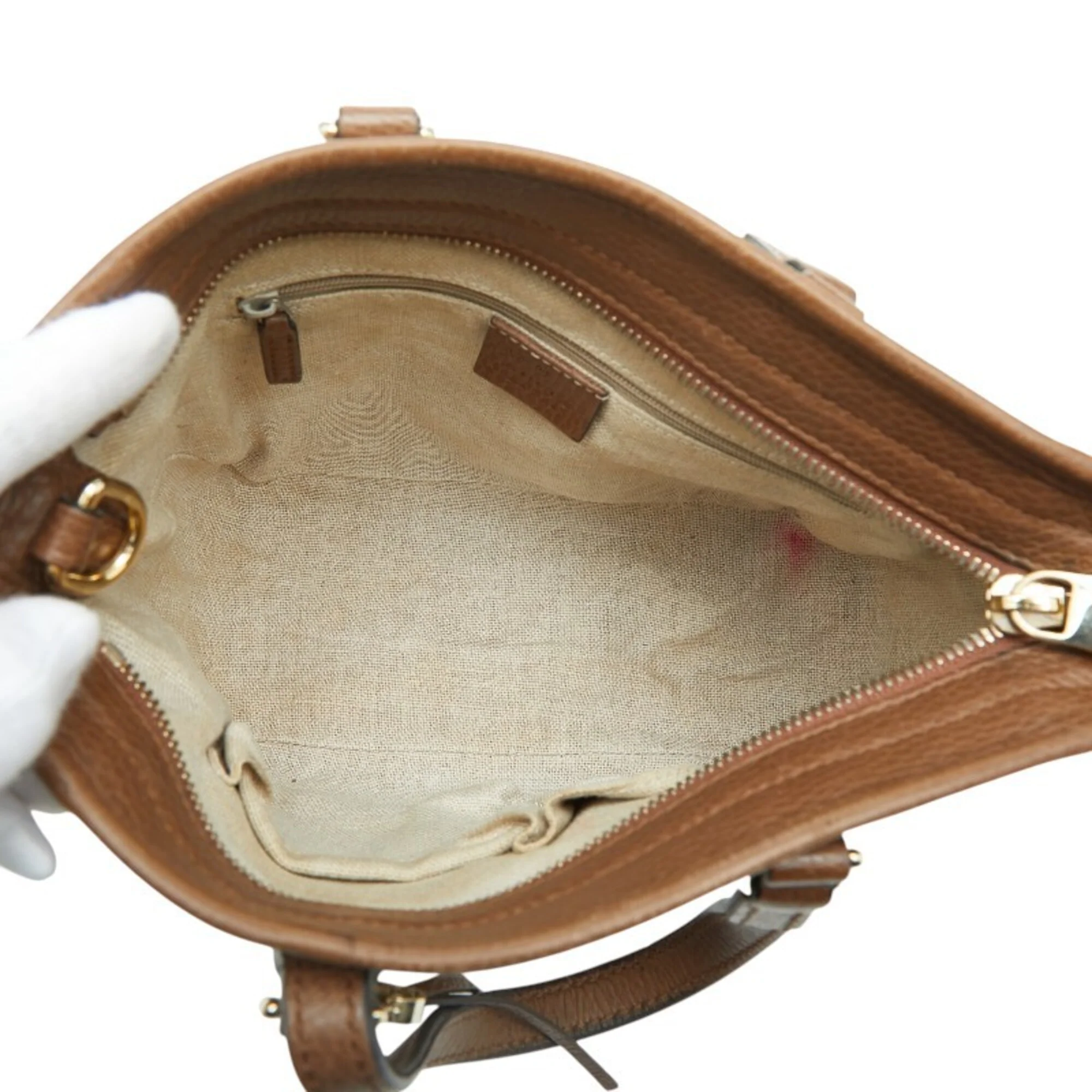 Bree Convertible Tote GG Canvas with Leather Small - Image 8