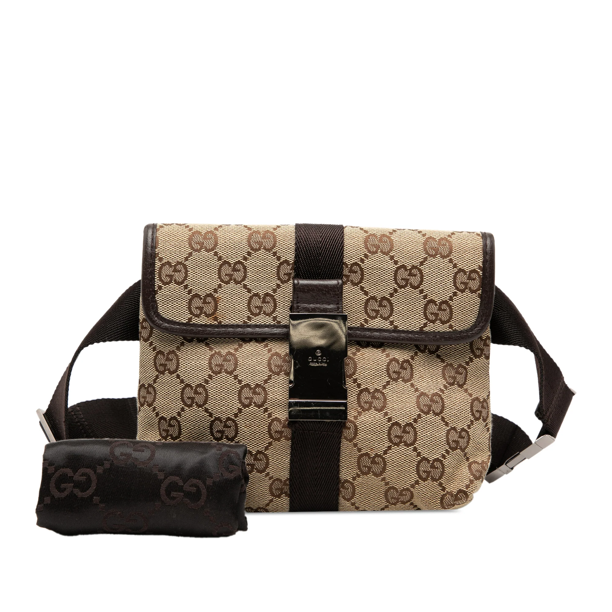 Buckle Waist Bag GG Canvas Small - Image 8