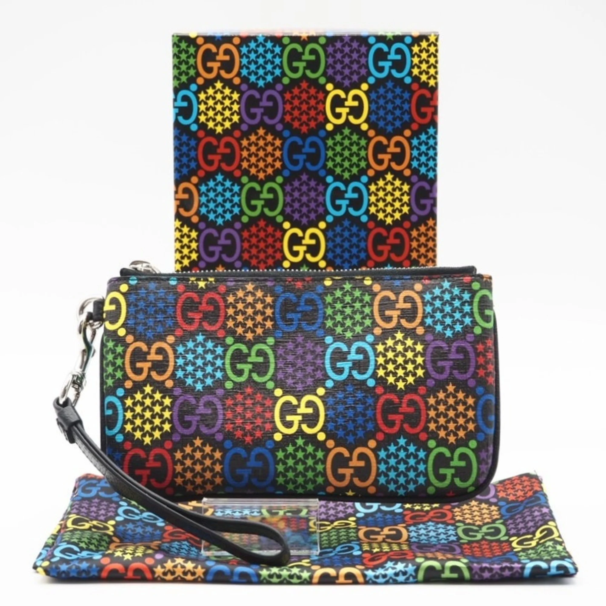 Camera Crossbody Bag Psychedelic Print GG Coated Canvas Small - Image 2