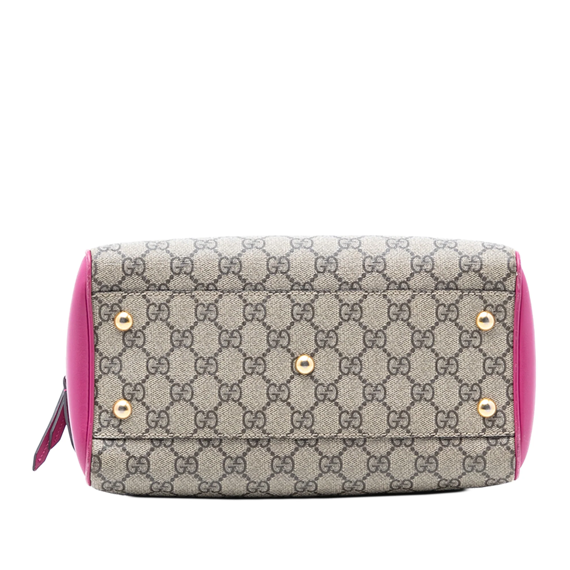 Convertible Boston Bag GG Coated Canvas and Leather Small - Image 3