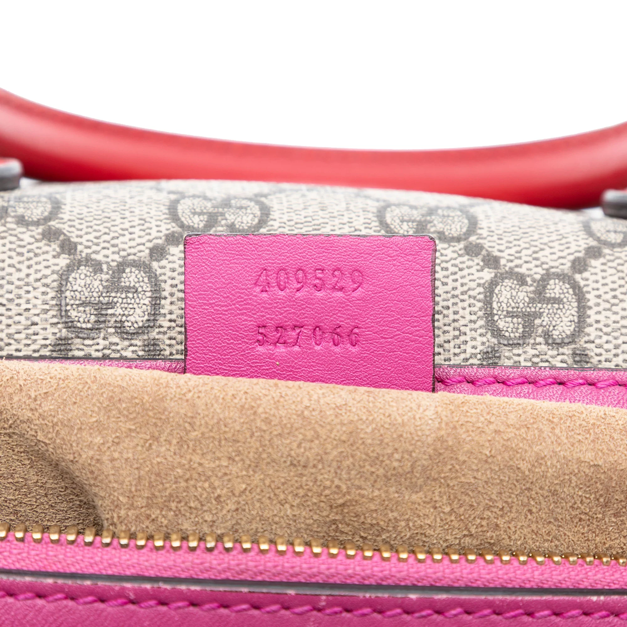 Convertible Boston Bag GG Coated Canvas and Leather Small - Image 6