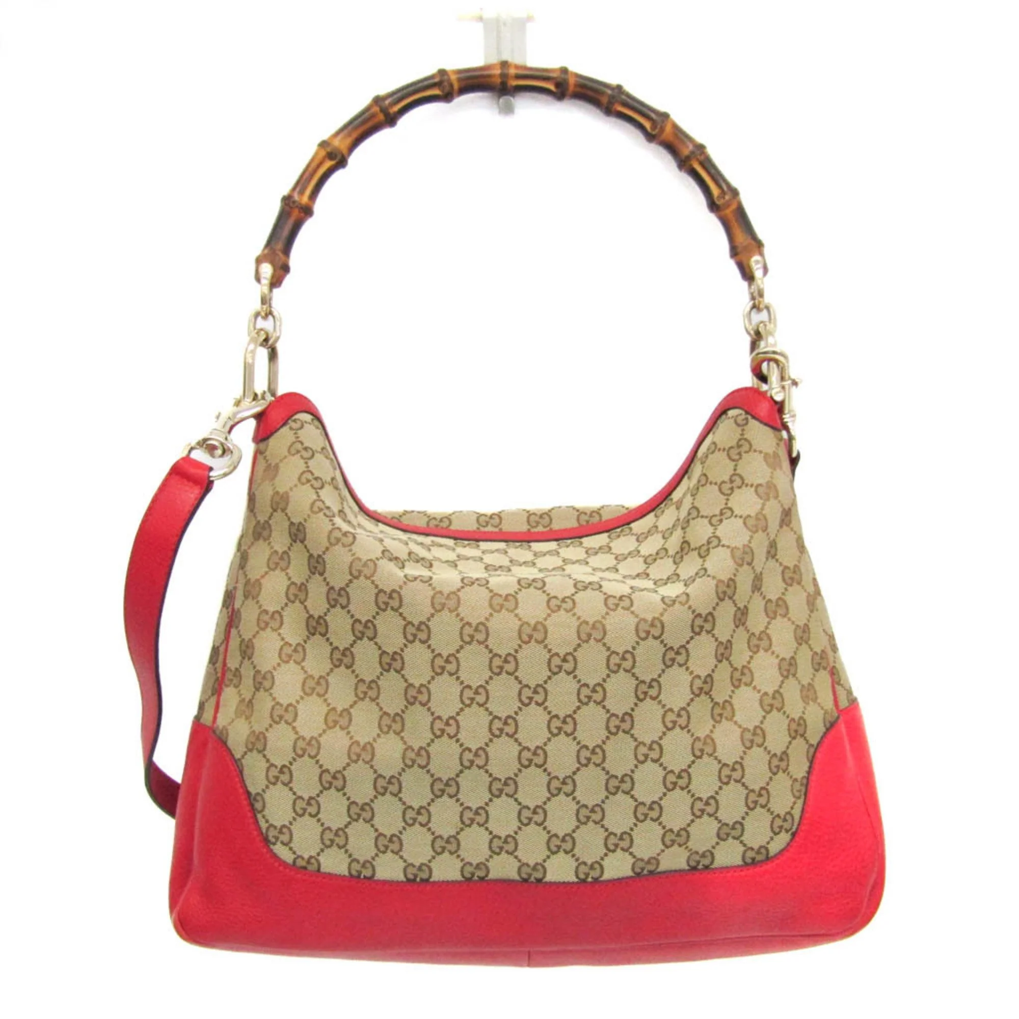 Diana Bamboo Shoulder Bag GG Canvas Medium