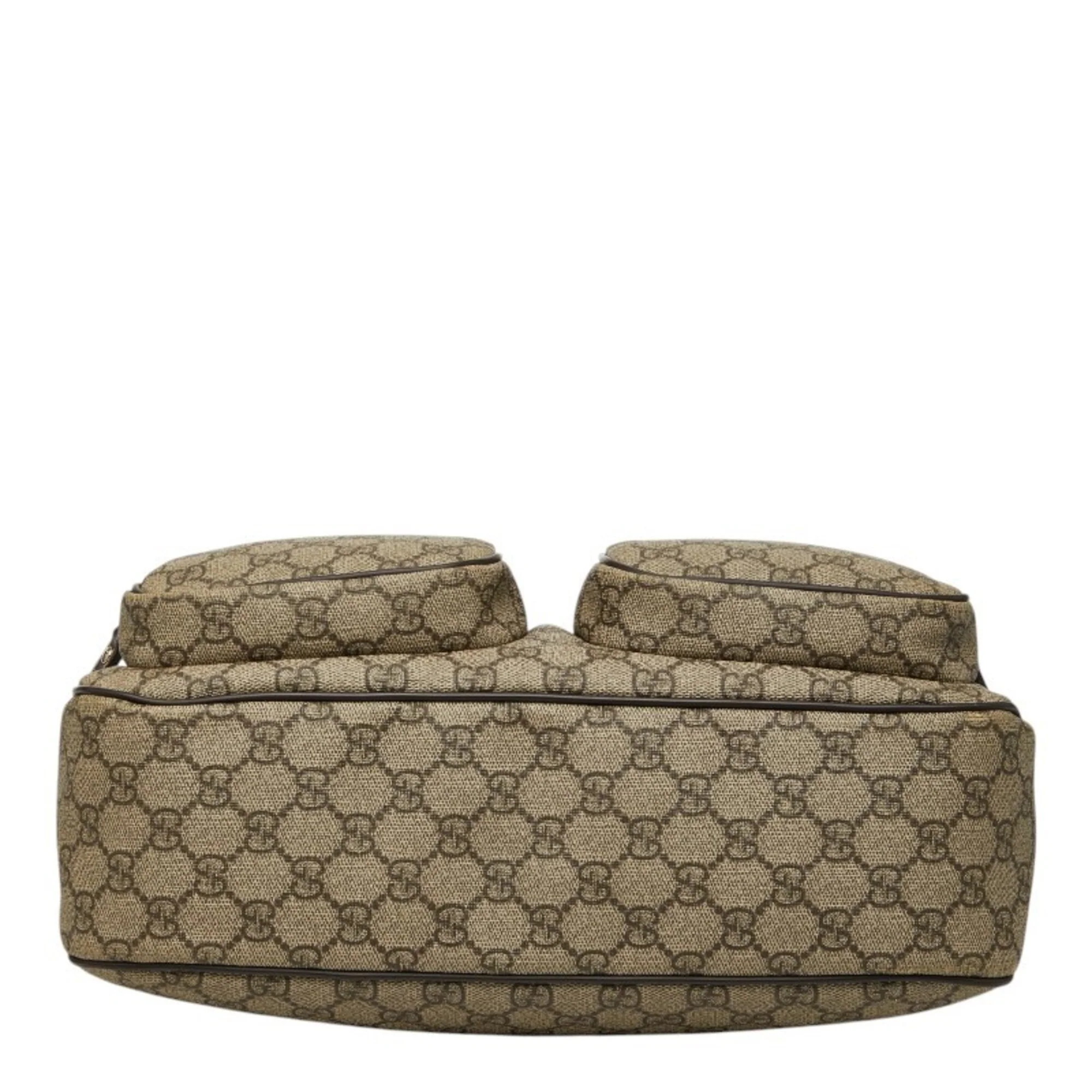 Double Pocket Messenger Bag GG Coated Canvas Large - Image 3