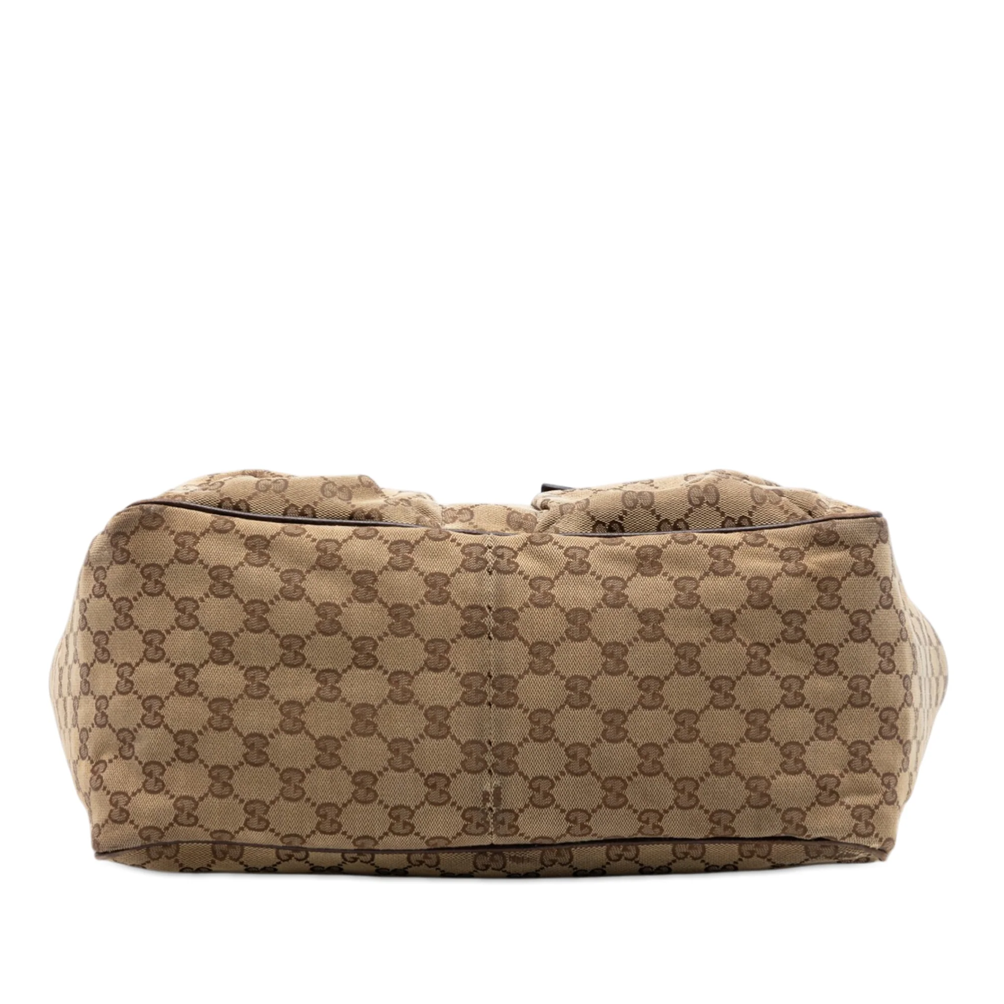 Double Pocket Web Handle Tote GG Canvas Medium - Image 3