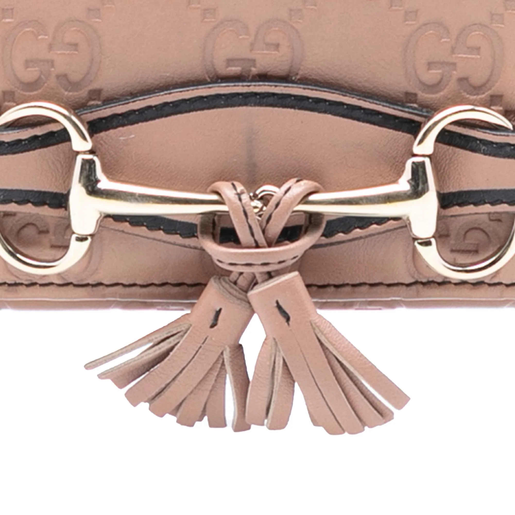 Emily Short Chain Wallet Guccissima Patent - Image 6