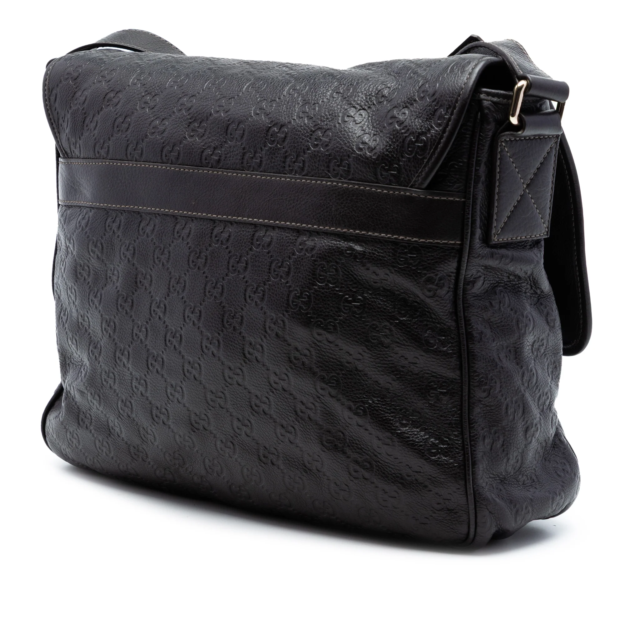 Flap Messenger Bag Guccissima Leather Large - Image 2