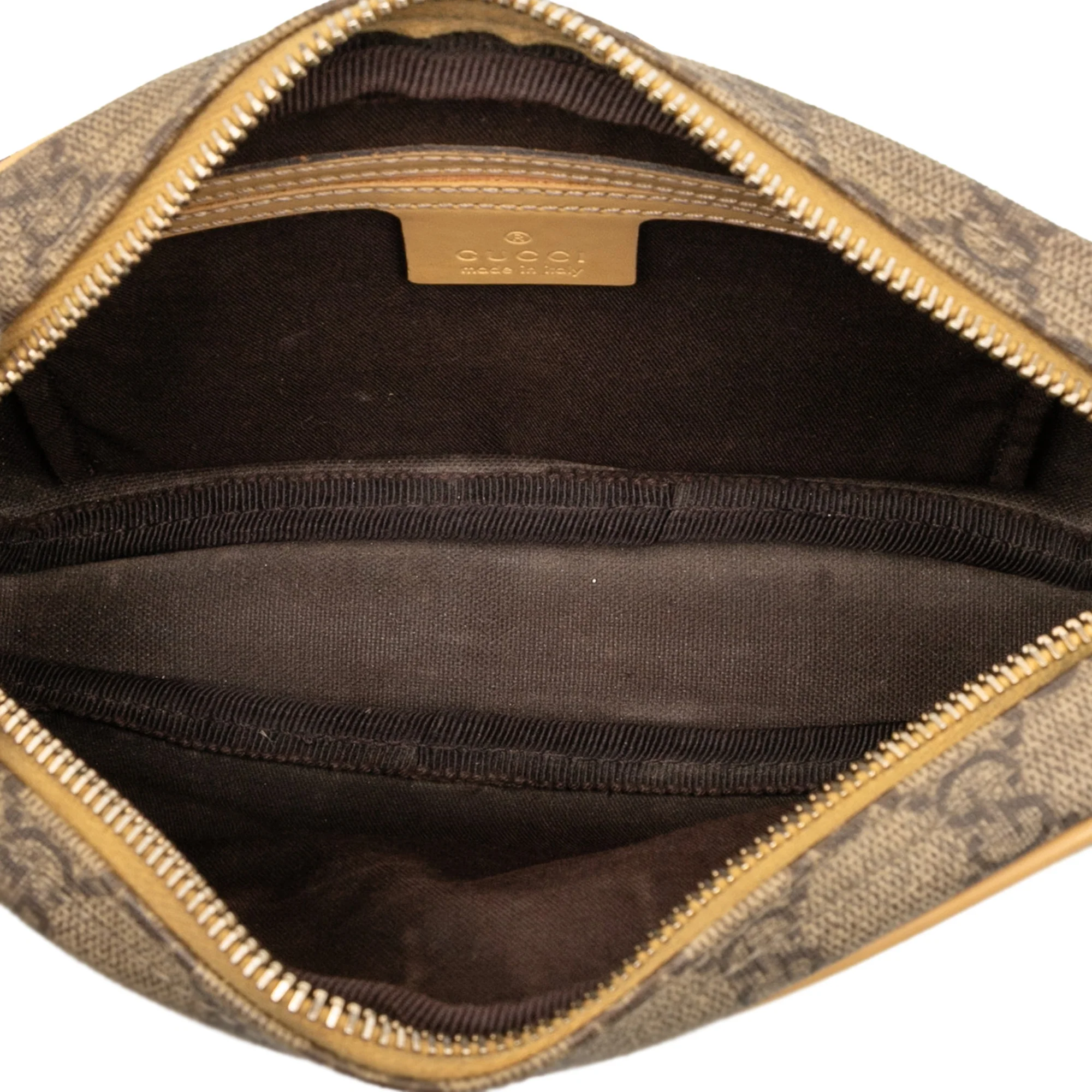Front Zip Camera Bag GG Coated Canvas Small - Image 4