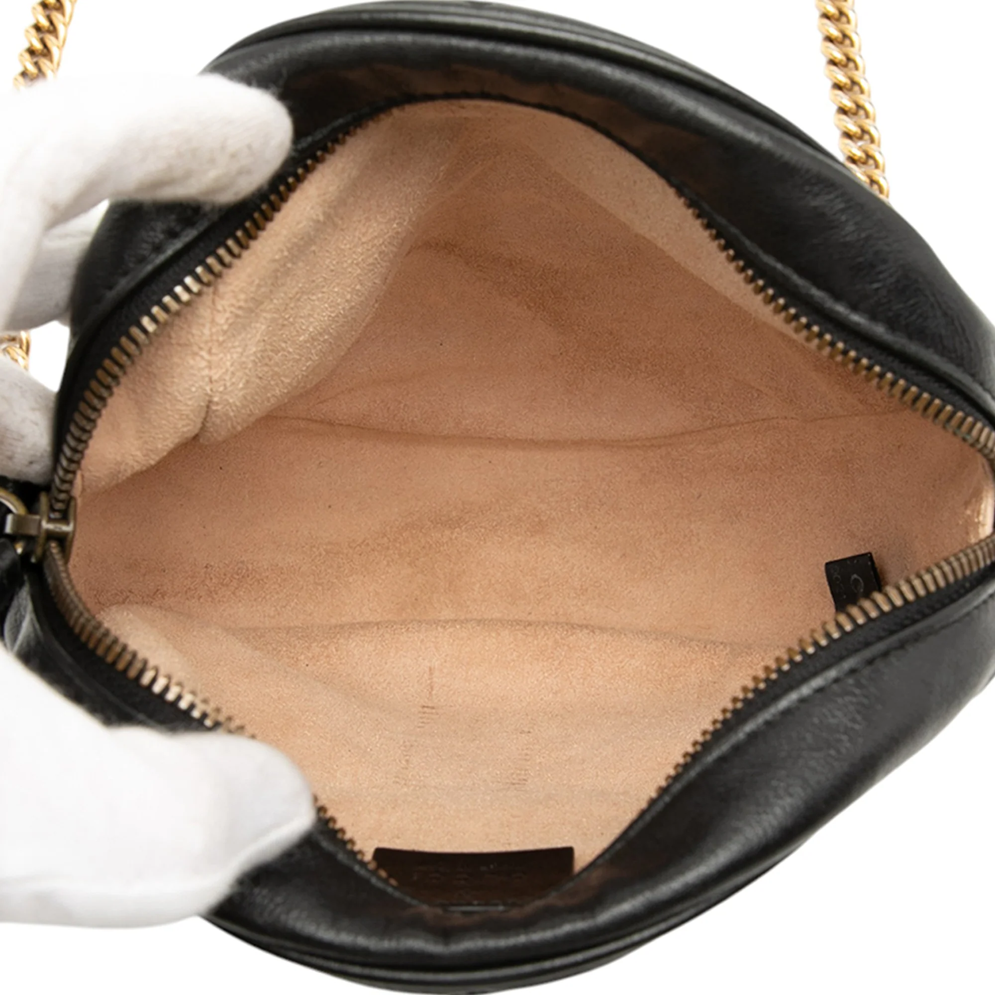 GG Marmont Round Shoulder Bag Matelasse Leather Mini - Image 4