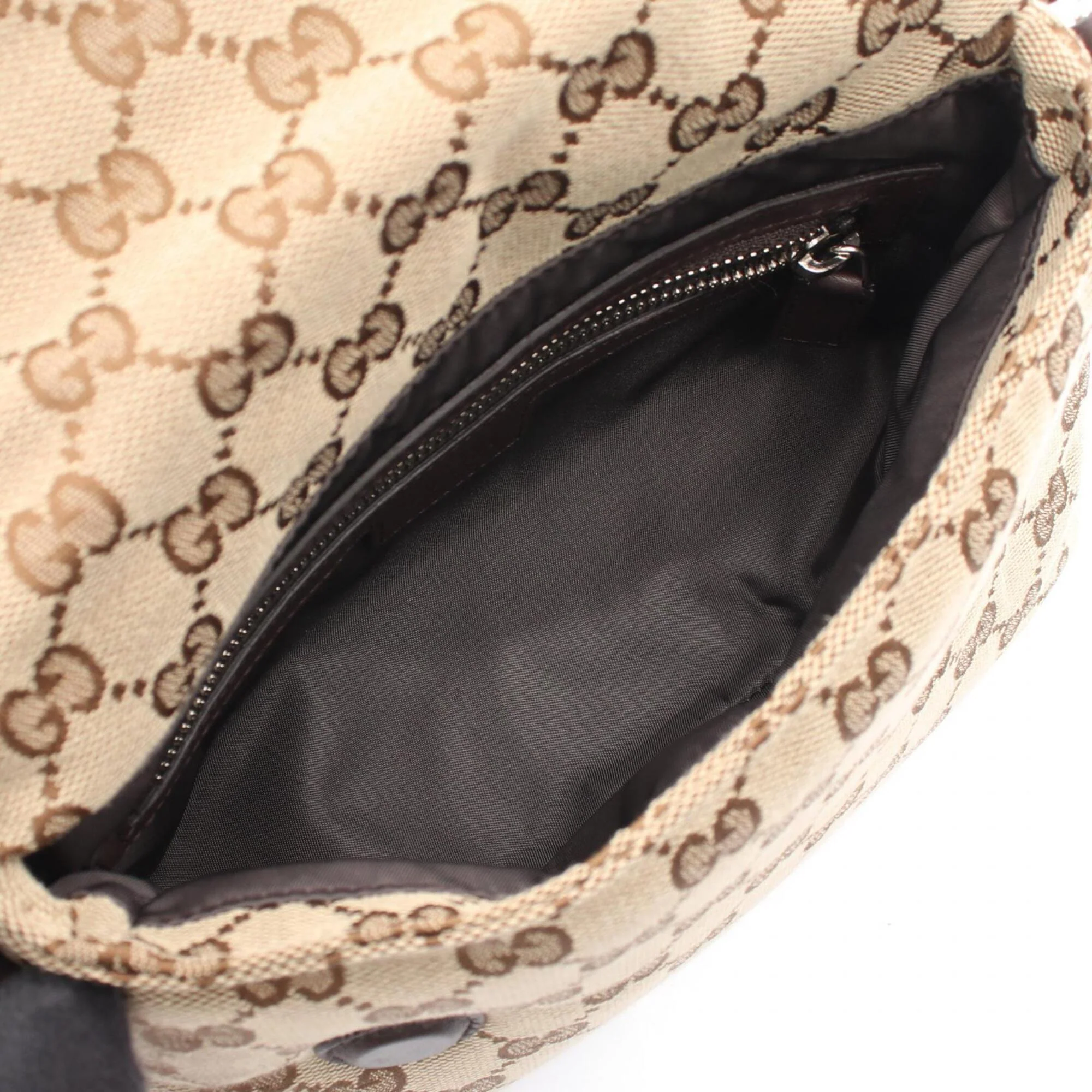 Horsebit NM Web Chain Clutch GG Canvas Medium - Image 3