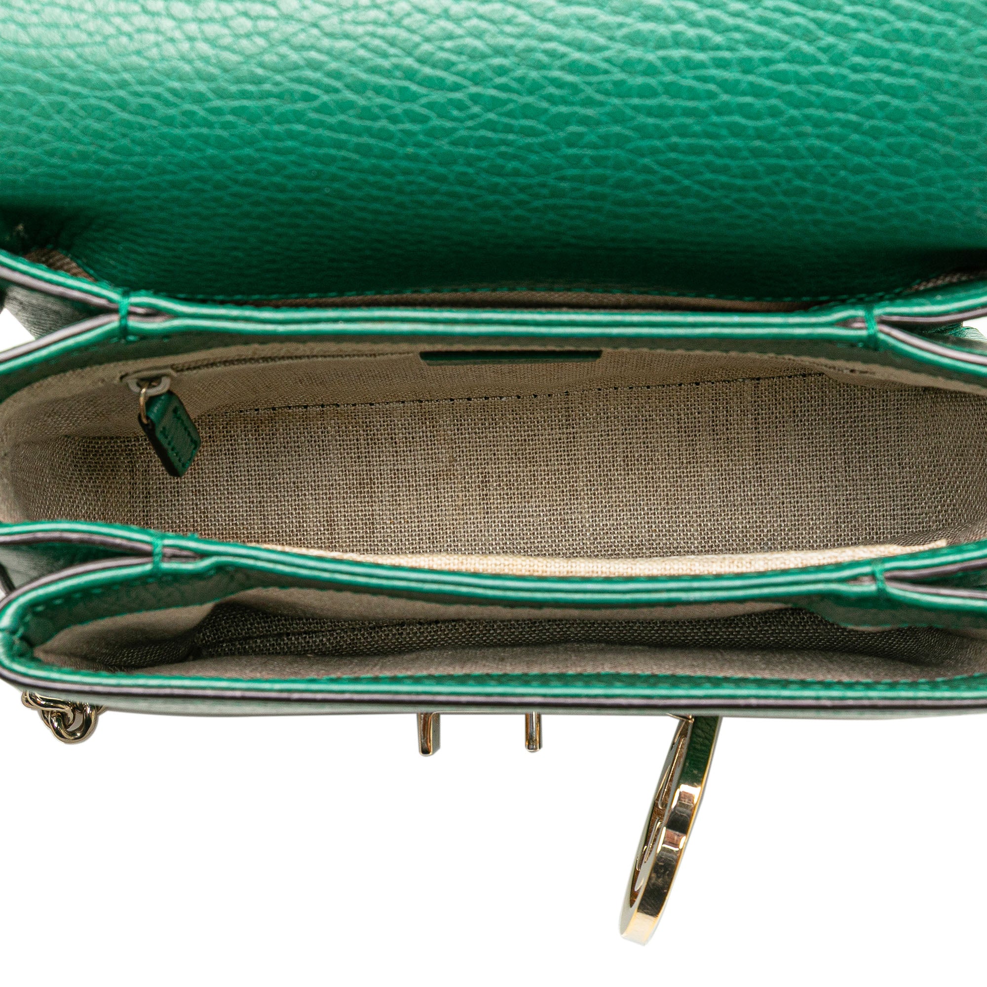 Interlocking Chain Crossbody Bag Leather Small - Image 4