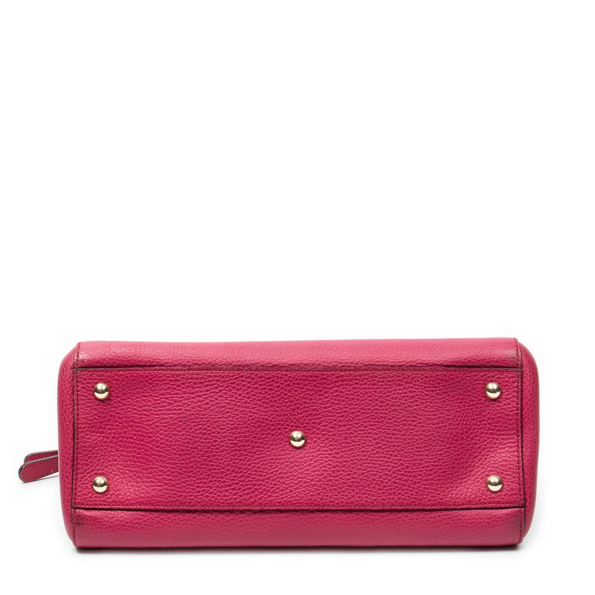 Lady Dollar Handle Bag Leather Medium - Image 6